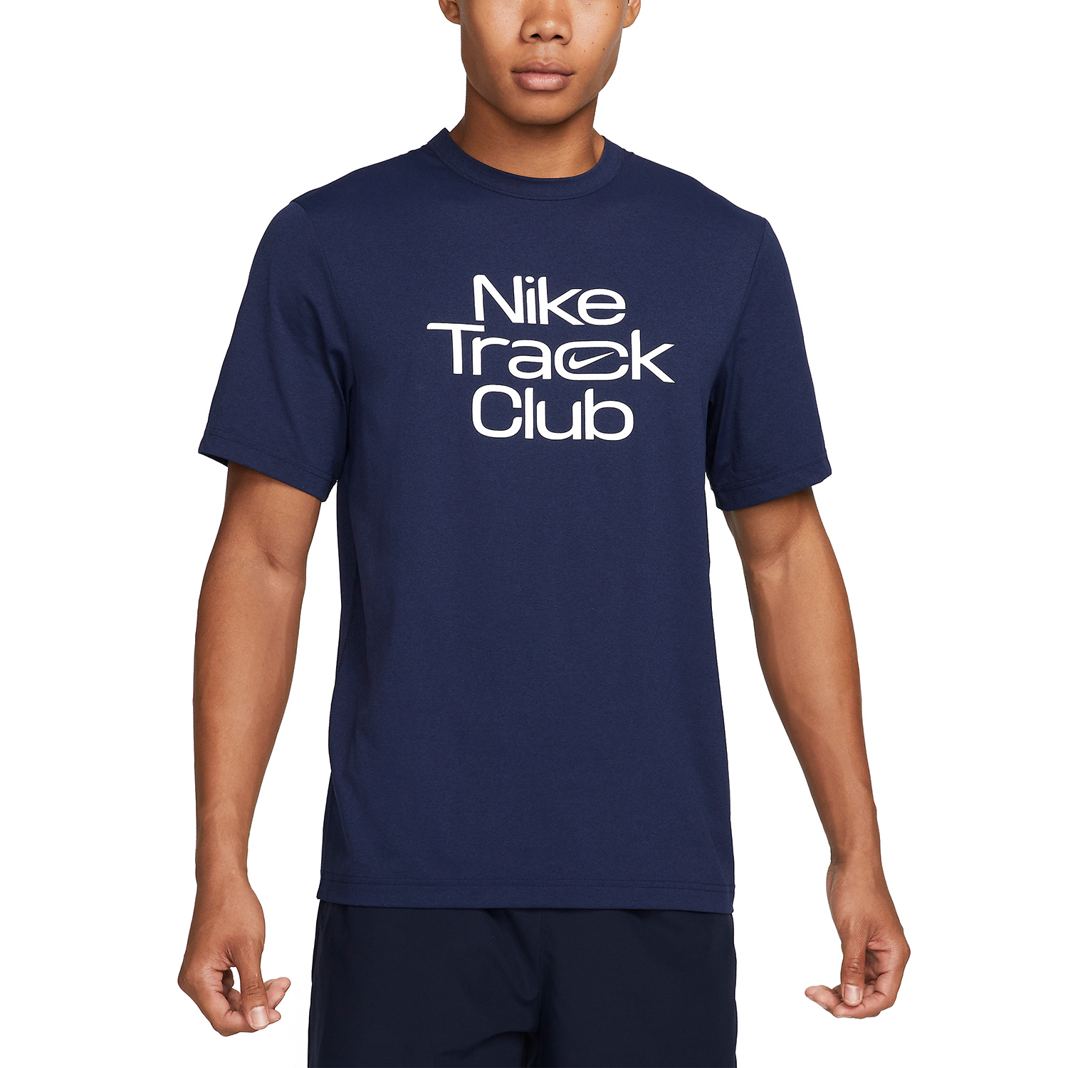 Nike Dri-FIT Hyverse Track Club Maglietta Midnight Navy/Summit White
