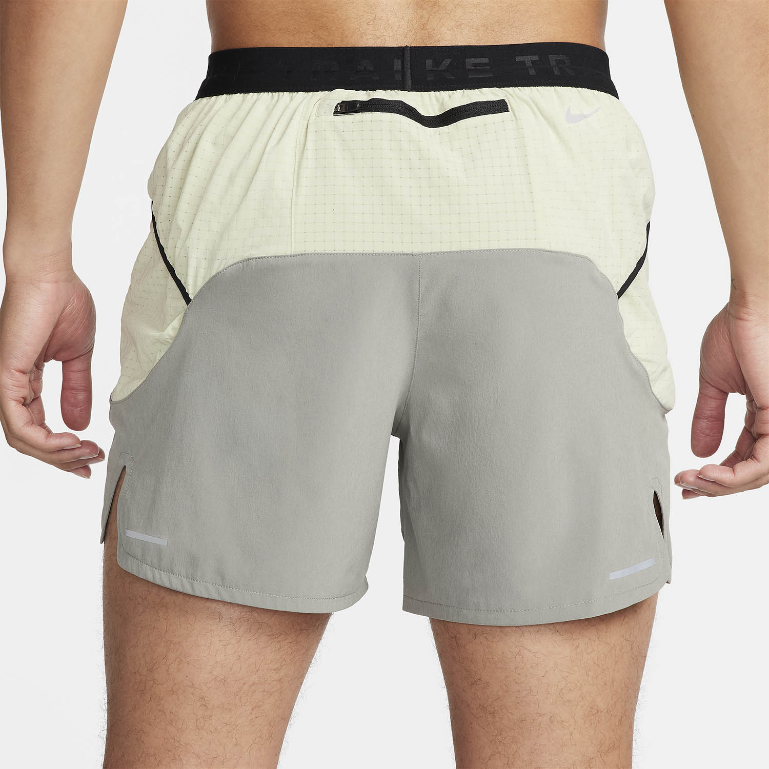 Nike Dri-FIT Second Sunrise 5in Pantaloncini Dark Stucco/Olive Aura/Summit White