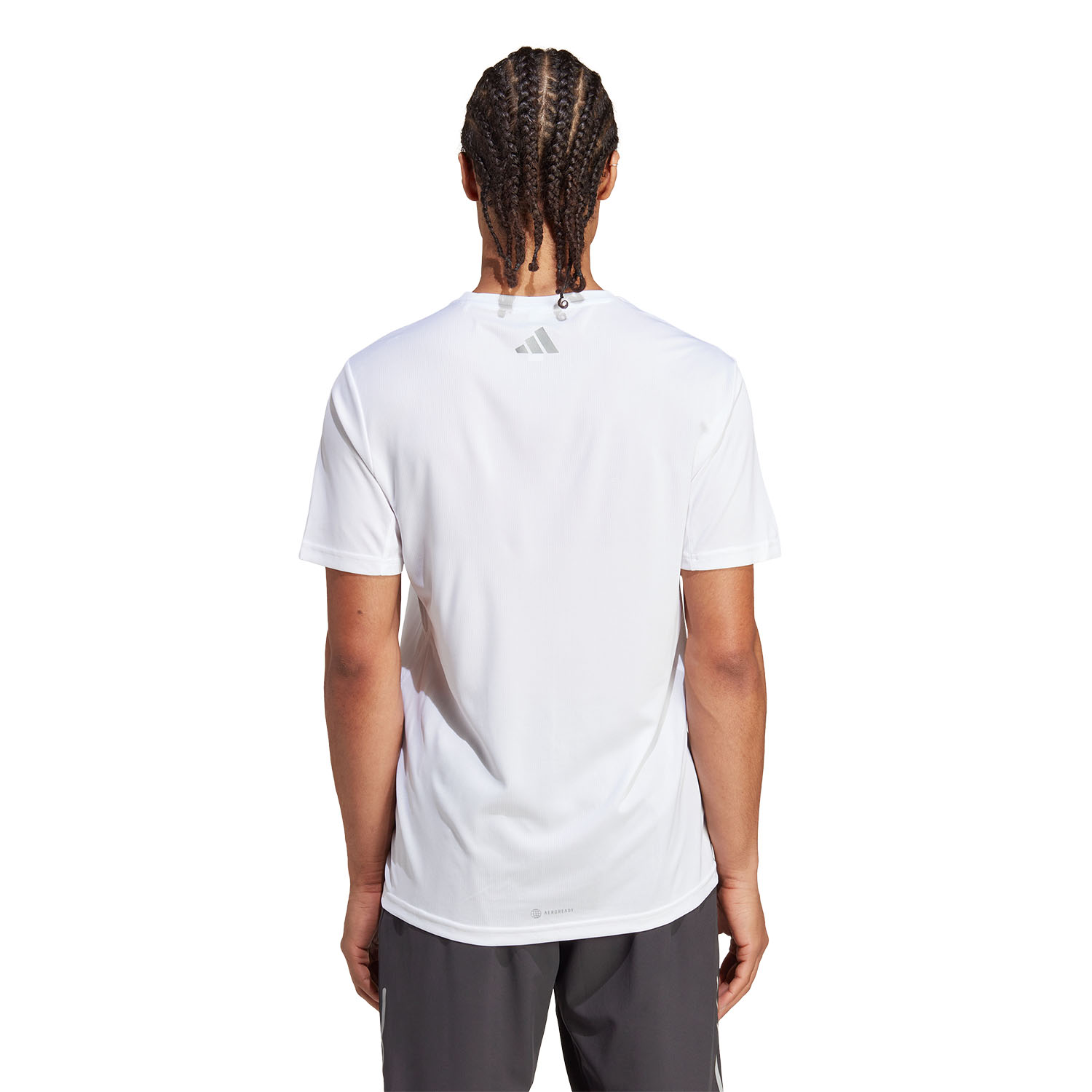 adidas Run Icons 3 Bar Maglietta White