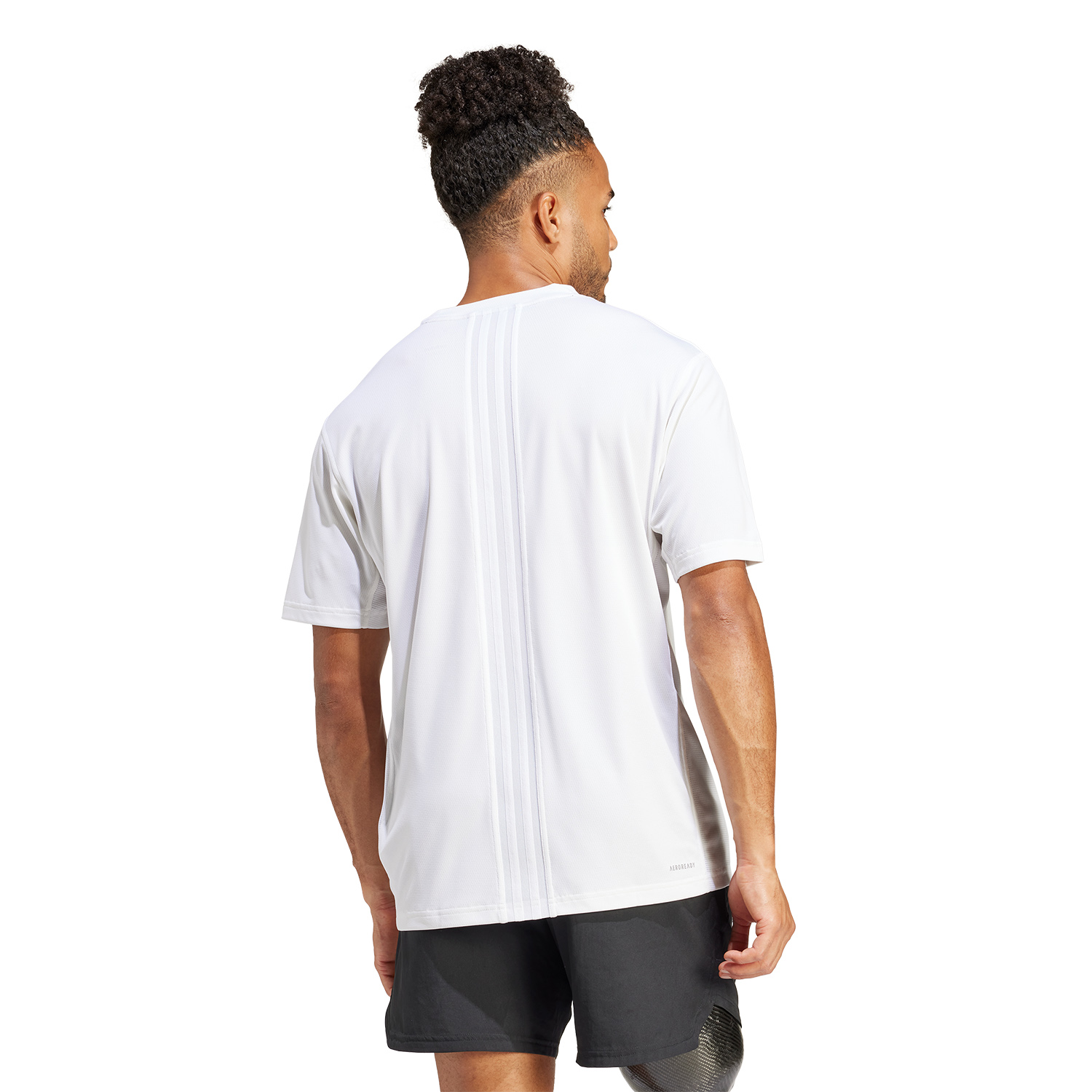 adidas HIIT 3 Stripes Maglietta White