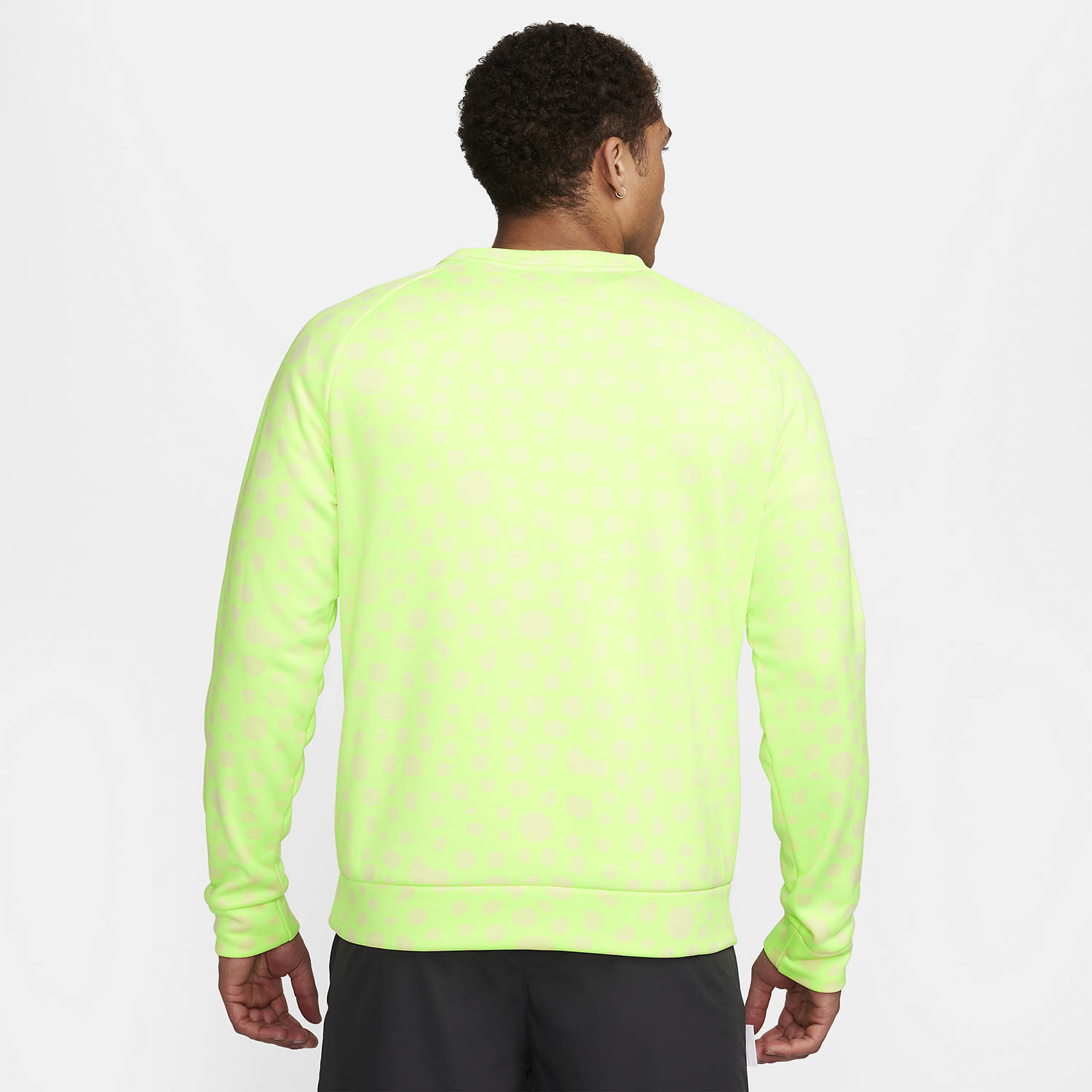 Nike Therma-FIT Printed Studio 72 Felpa Lime Blast/White