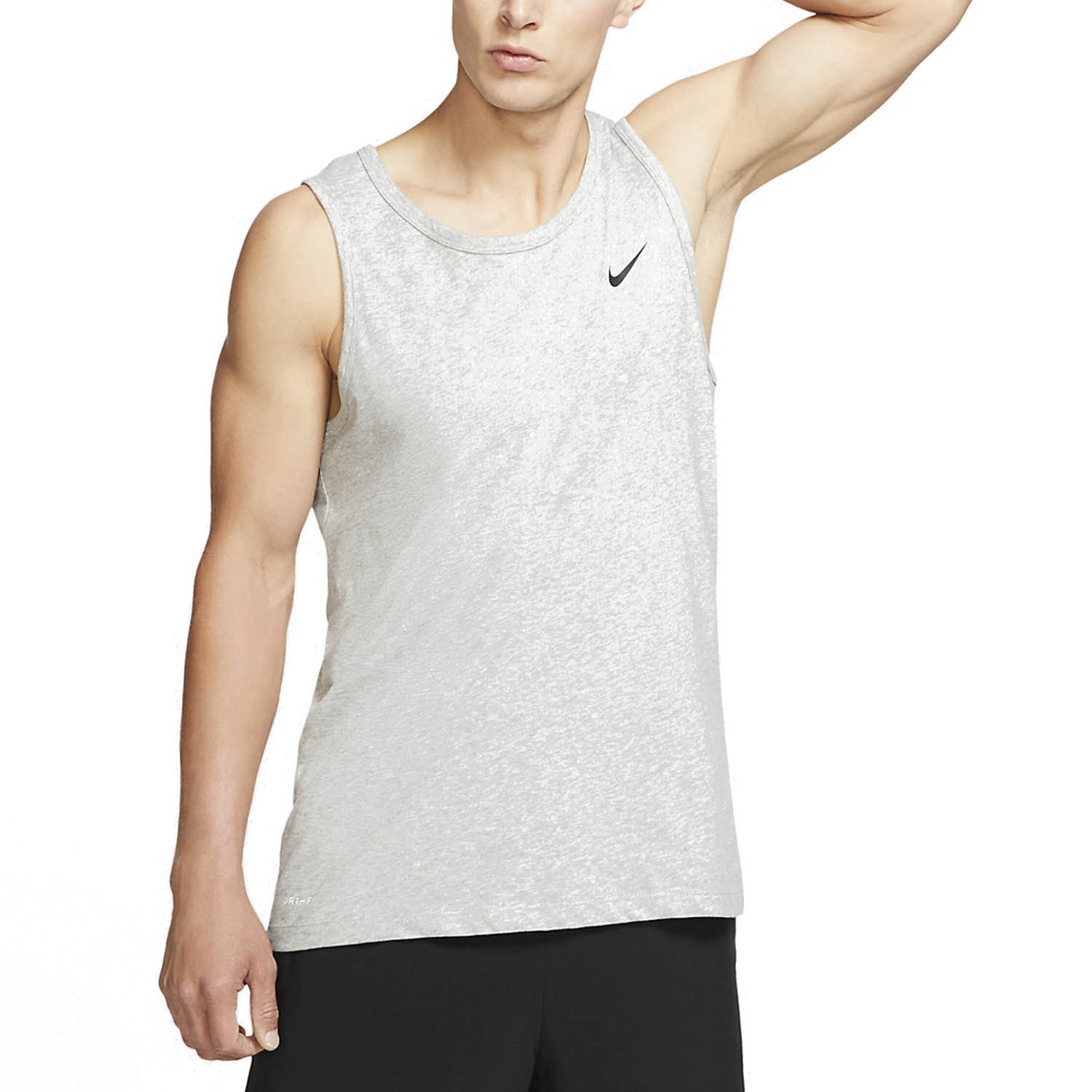 Nike Solid Dri-FIT Canotta Dark Grey Heather/Black