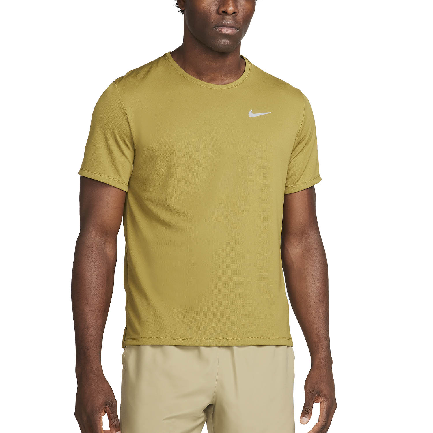 Nike Dri-FIT UV Run Division Miler Maglietta Pacific Moss/Reflective Silver