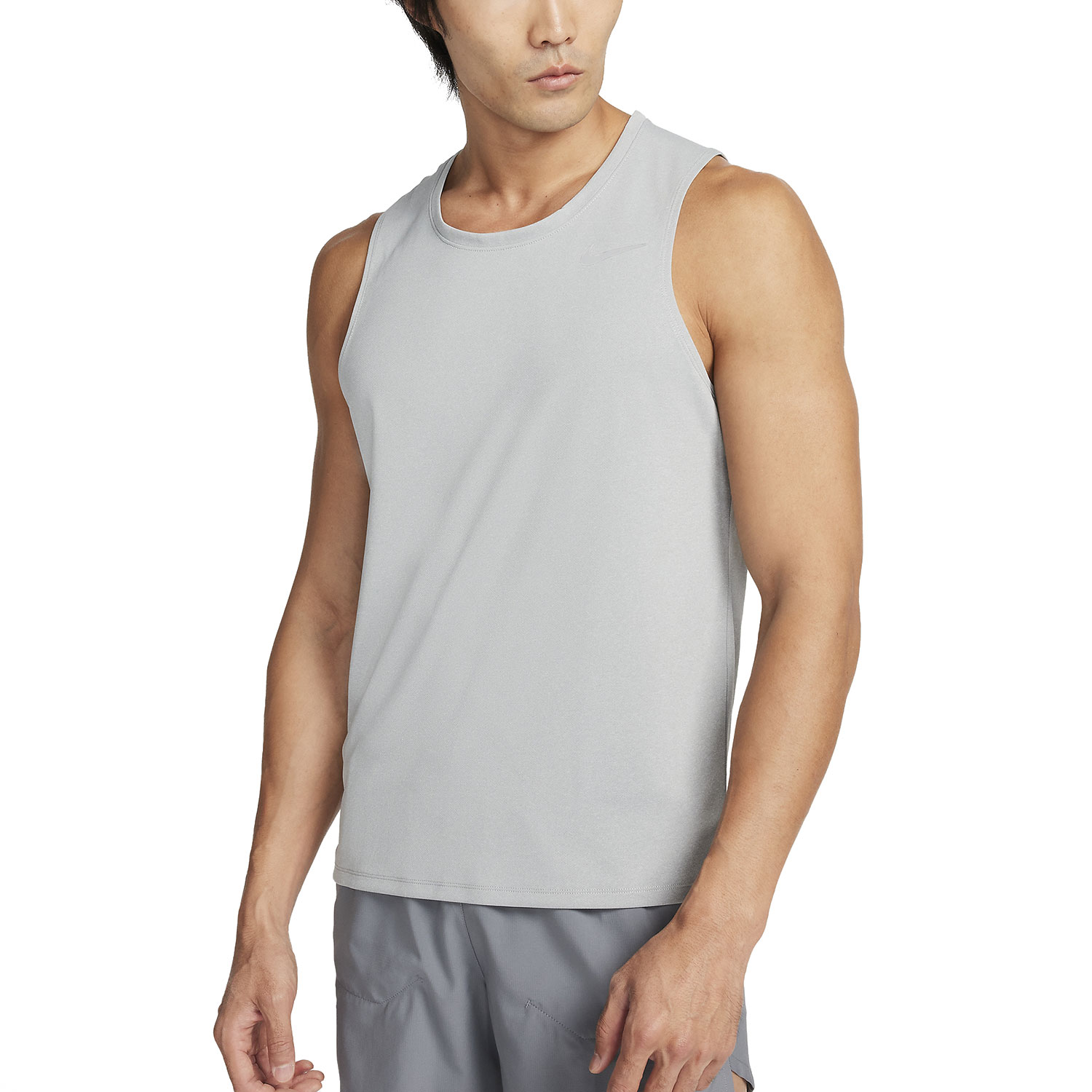 Nike Dri-FIT Miler Run Canotta Grey Fog/Particle Grey/Reflective Silver