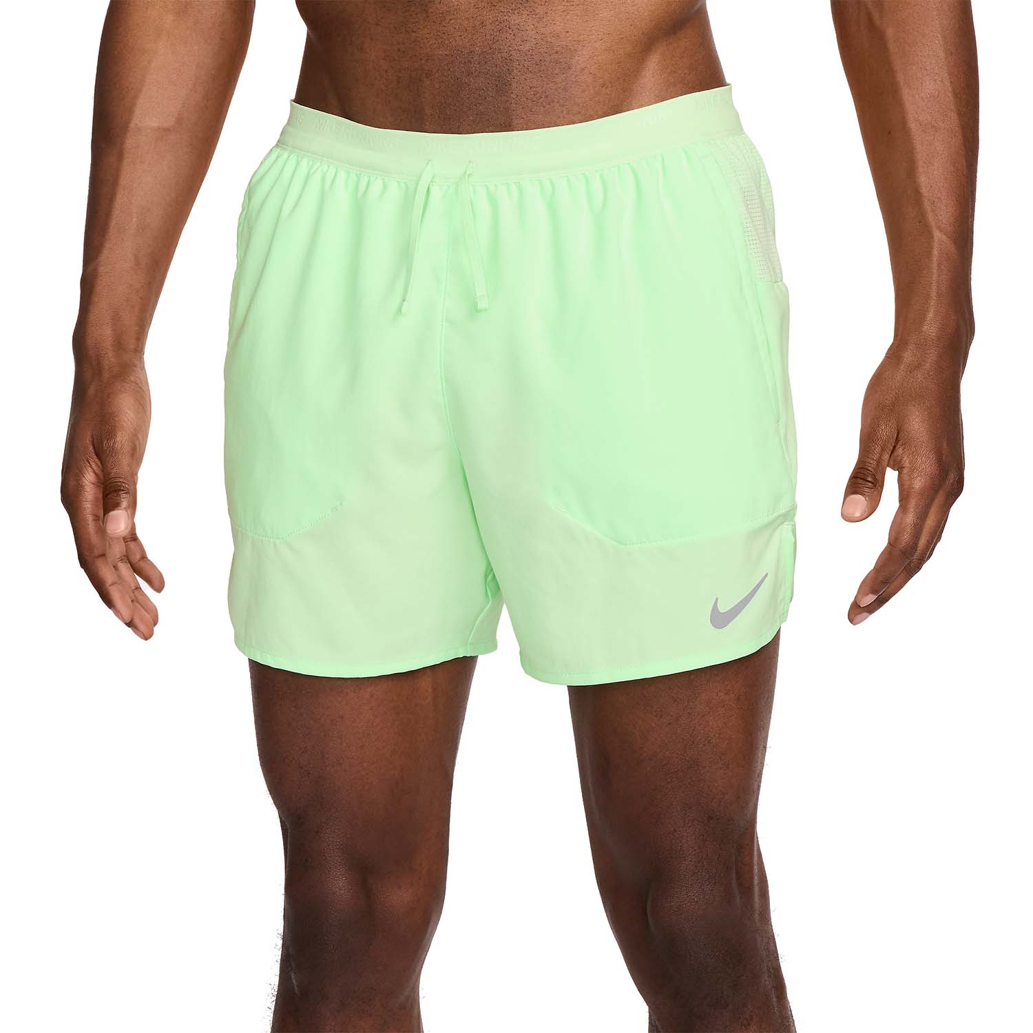 Nike Dri-FIT Stride 5in Pantaloncini Vapor Green/Reflective Silver