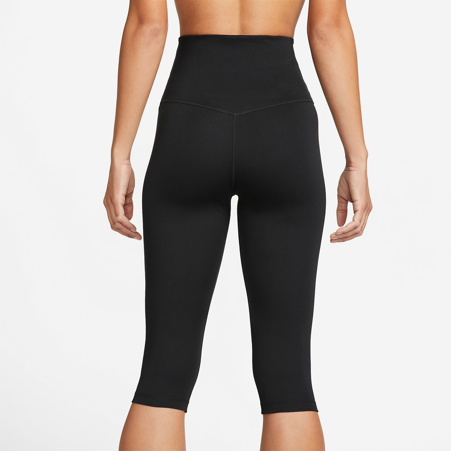 Nike One Dri-FIT Logo Capri Black/White