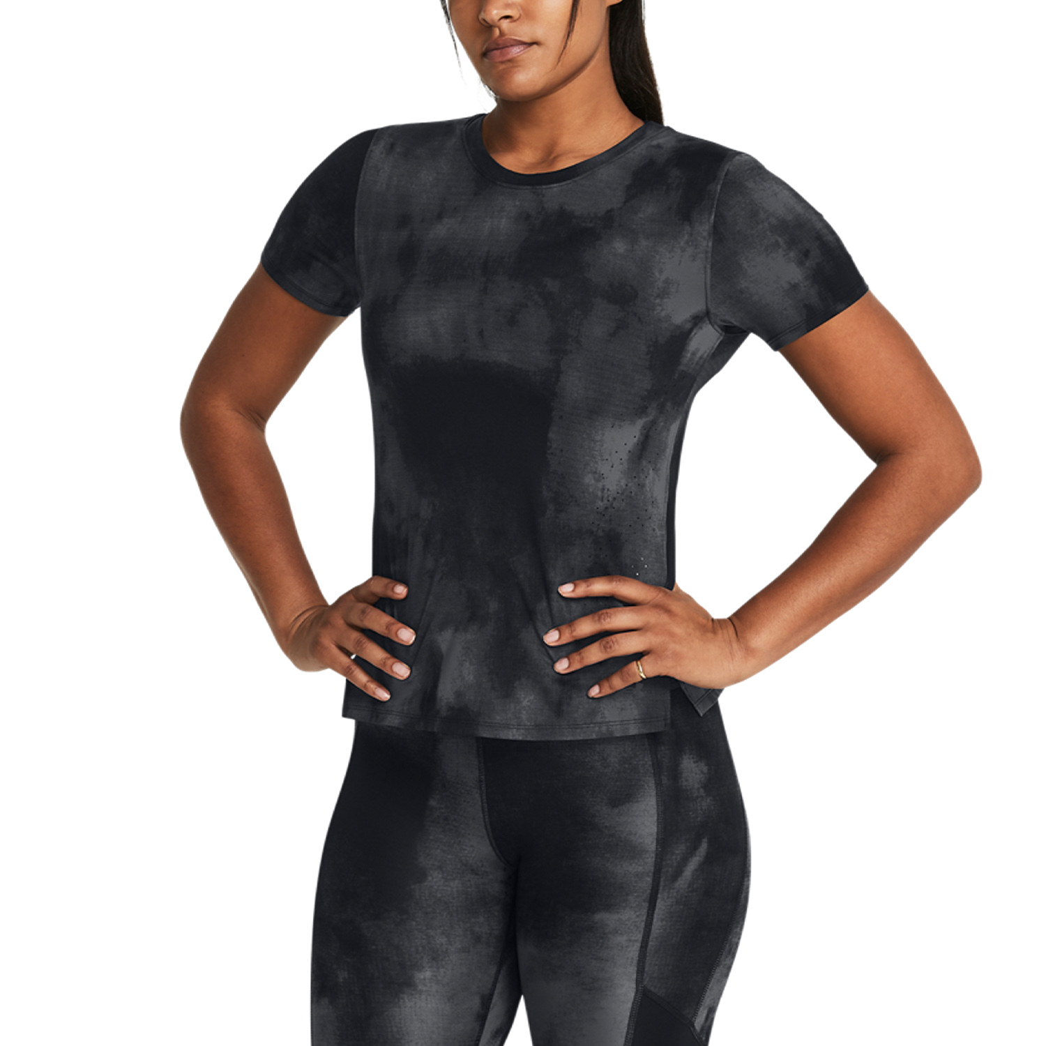 Under Armour Laser Wash Maglietta Black/Reflective