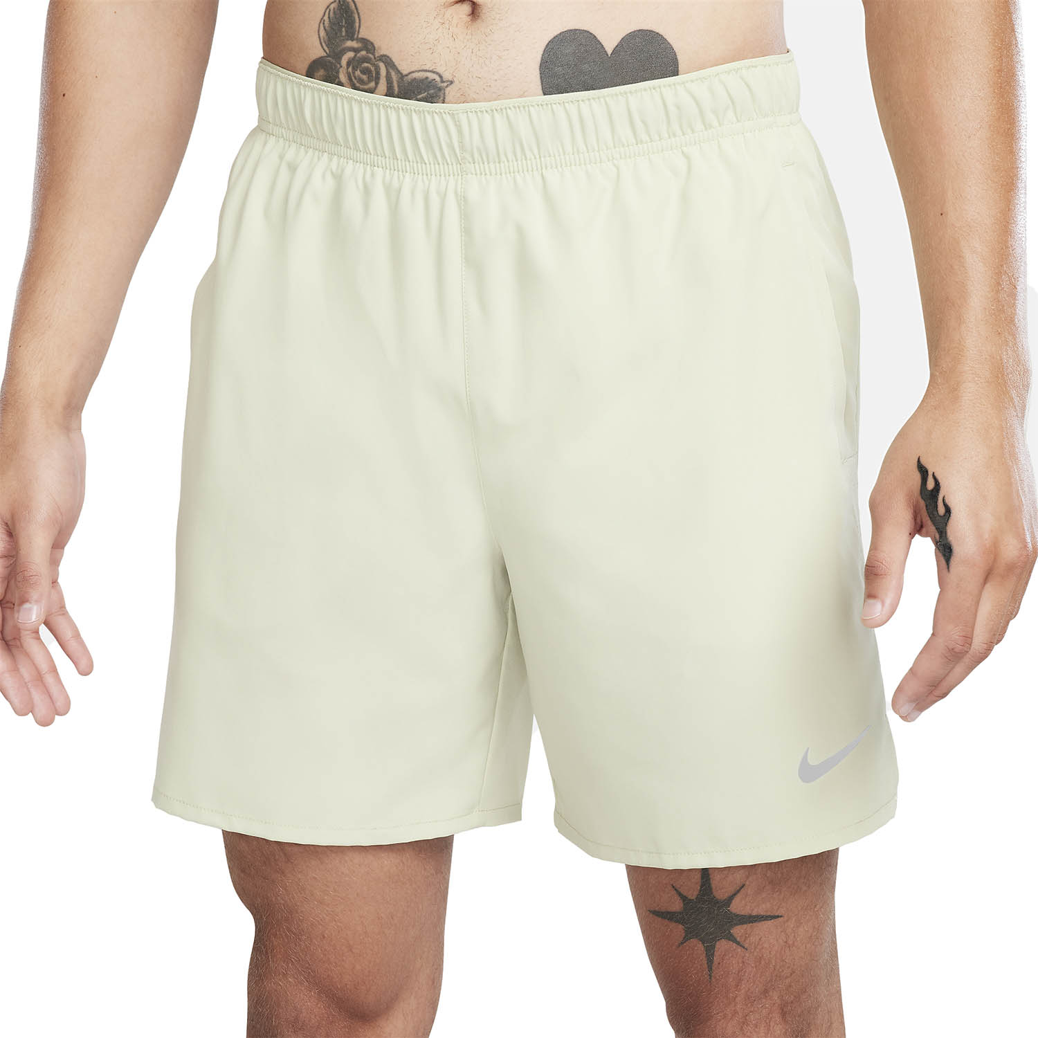 Nike Challenger Logo 7in Pantaloncini Olive Aura/Reflective Silver