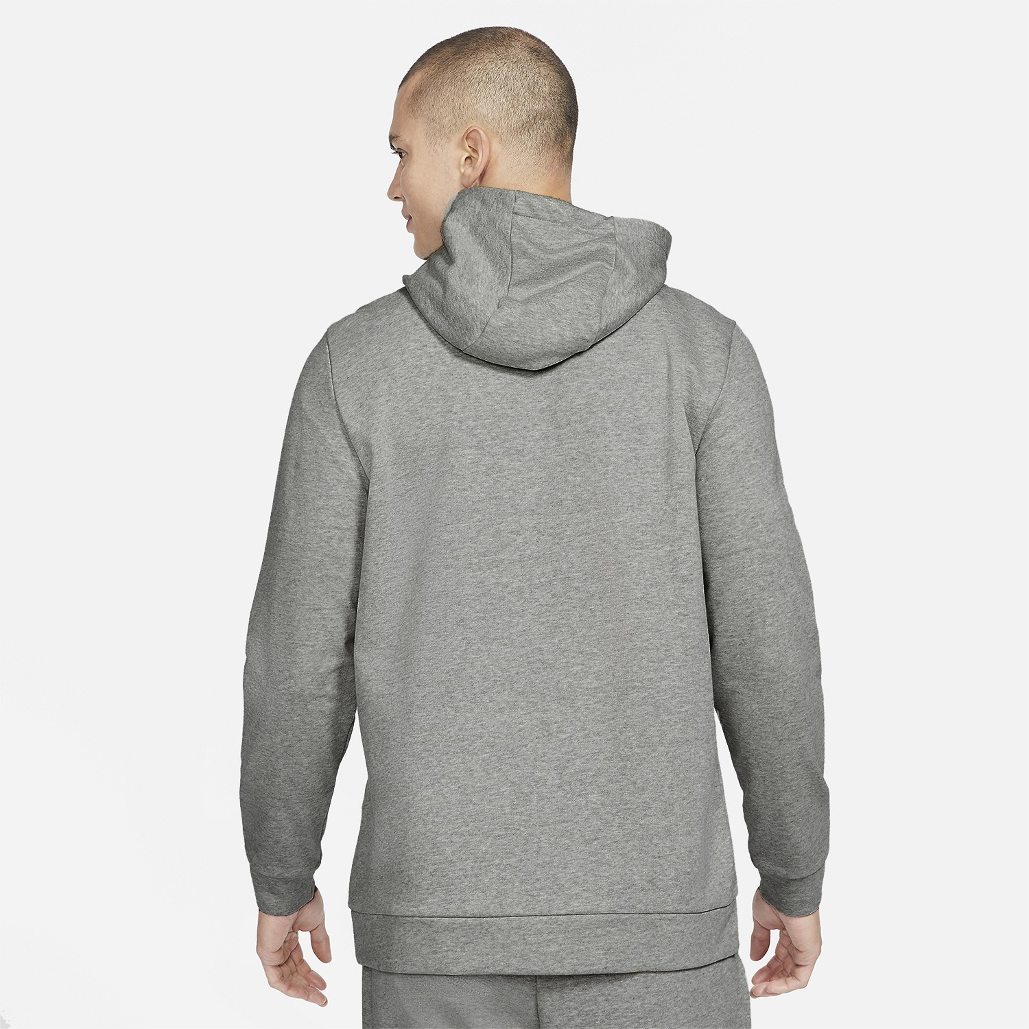Nike Dri-FIT Logo Felpa Dark Grey Heather/Black