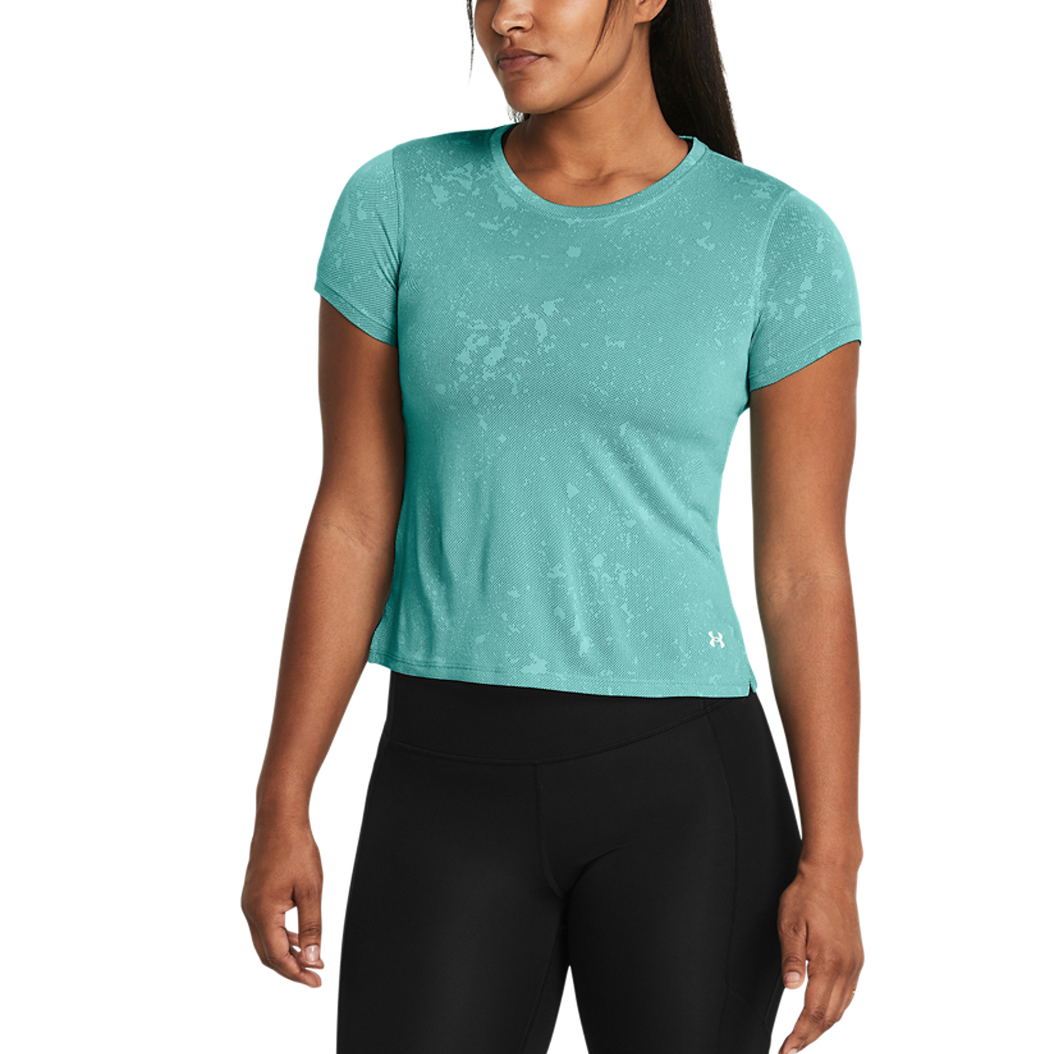 Under Armour Streaker Splatter Maglietta Radial Turquoise/Reflective