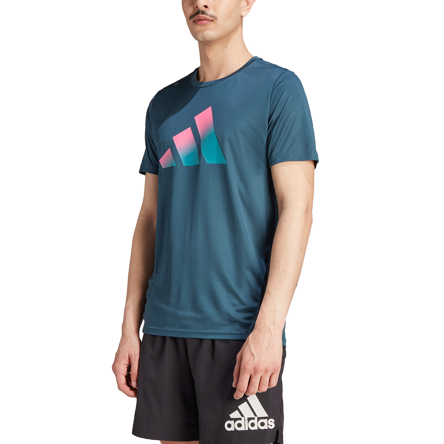adidas Run Icons 3 Bar Maglietta Arctic Night