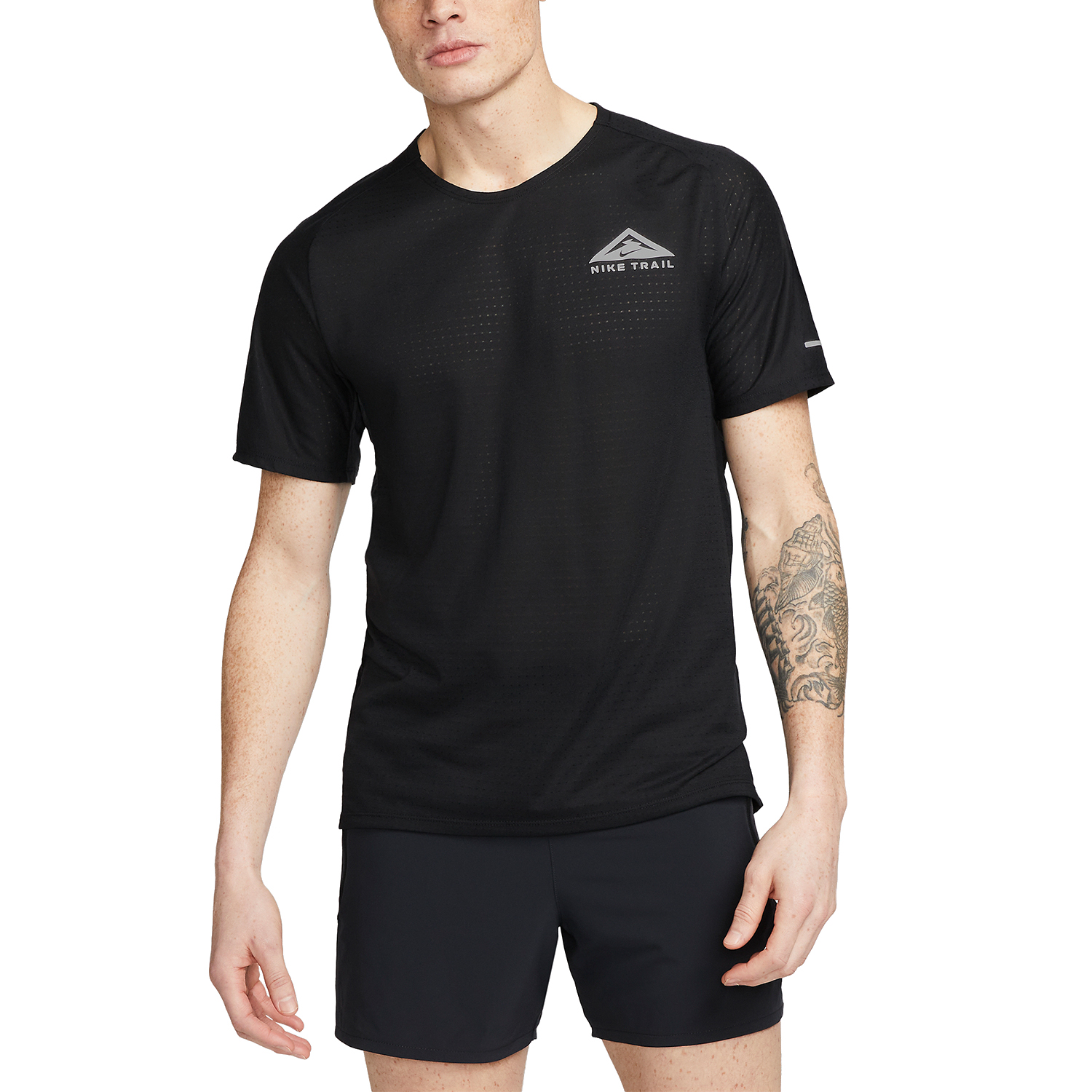 Nike Dri-FIT Solar Chase Maglietta Black/White