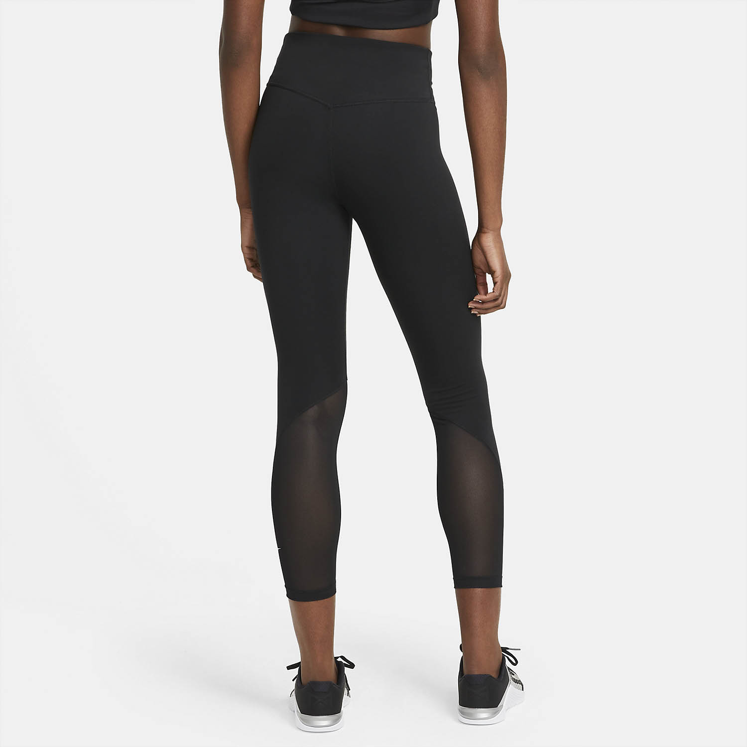Nike One Mid Rise 7/8 Tights Black/White