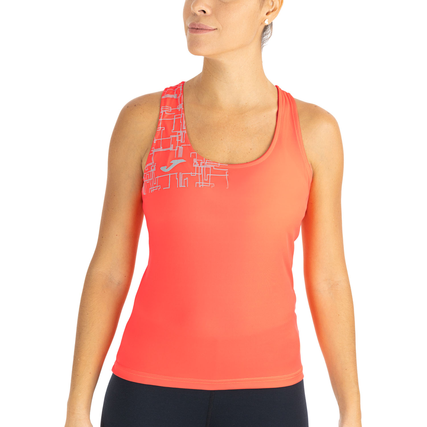 Joma Elite VIII Logo Canotta Fluor Coral
