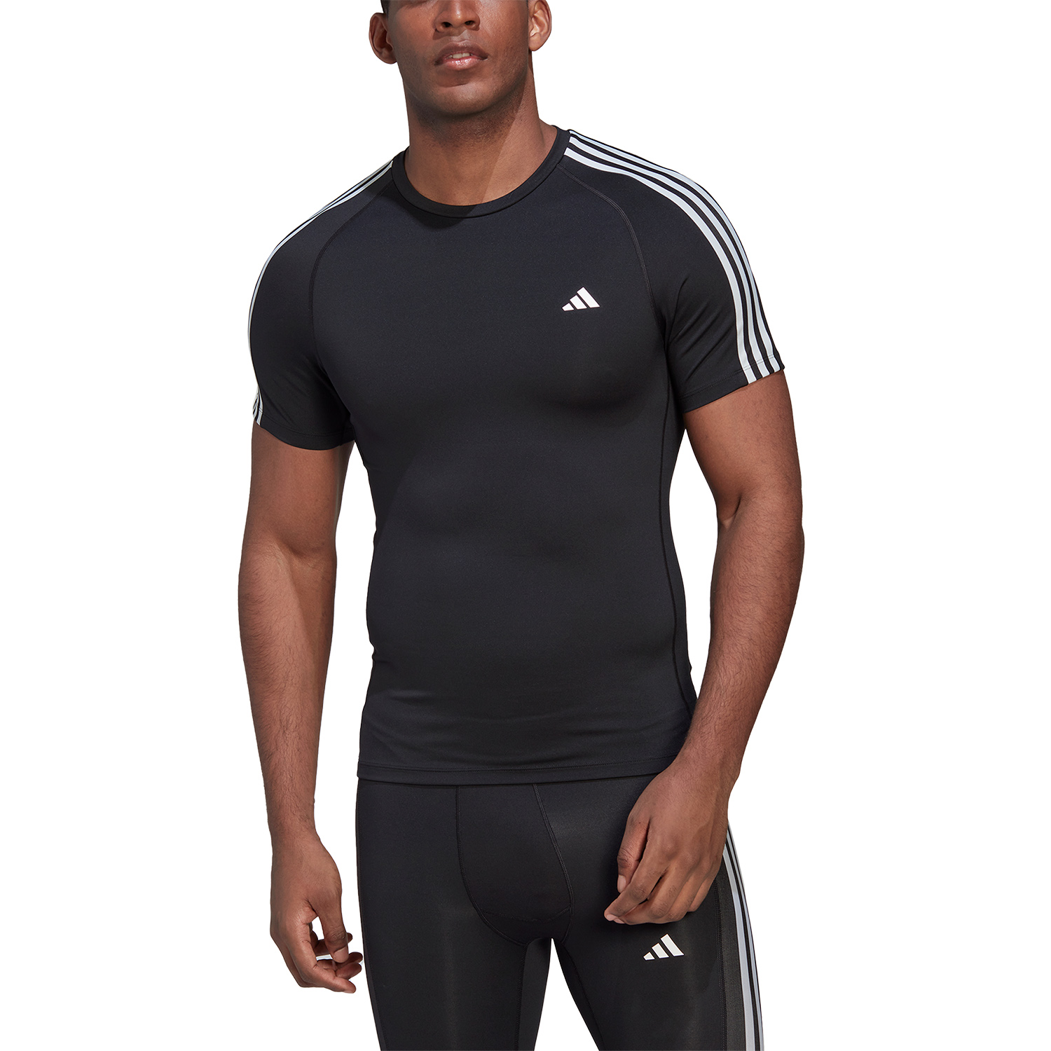 adidas 3 Stripes AEROREADY Maglietta Black