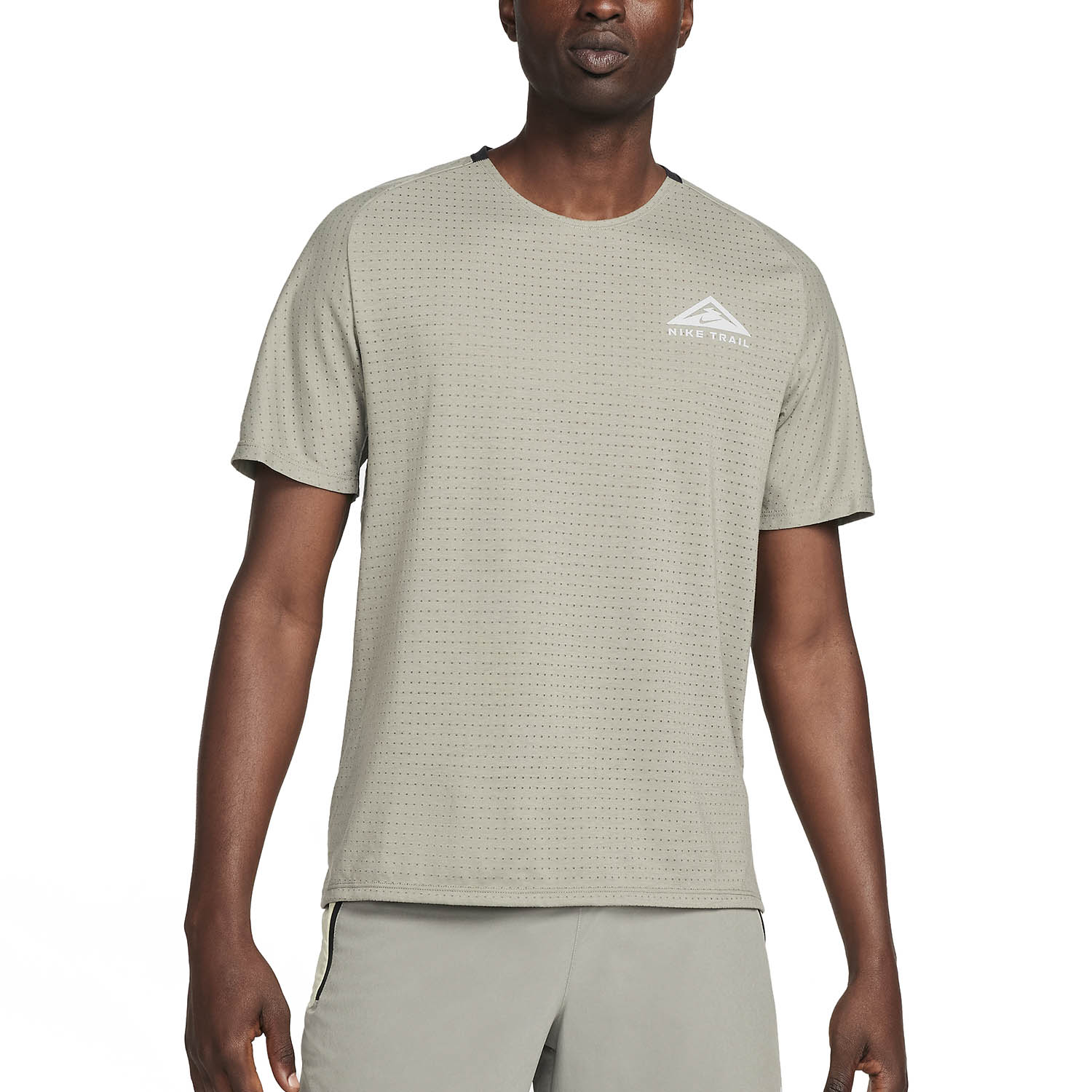 Nike Dri-FIT Solar Chase Maglietta Dark Stucco/Summit White