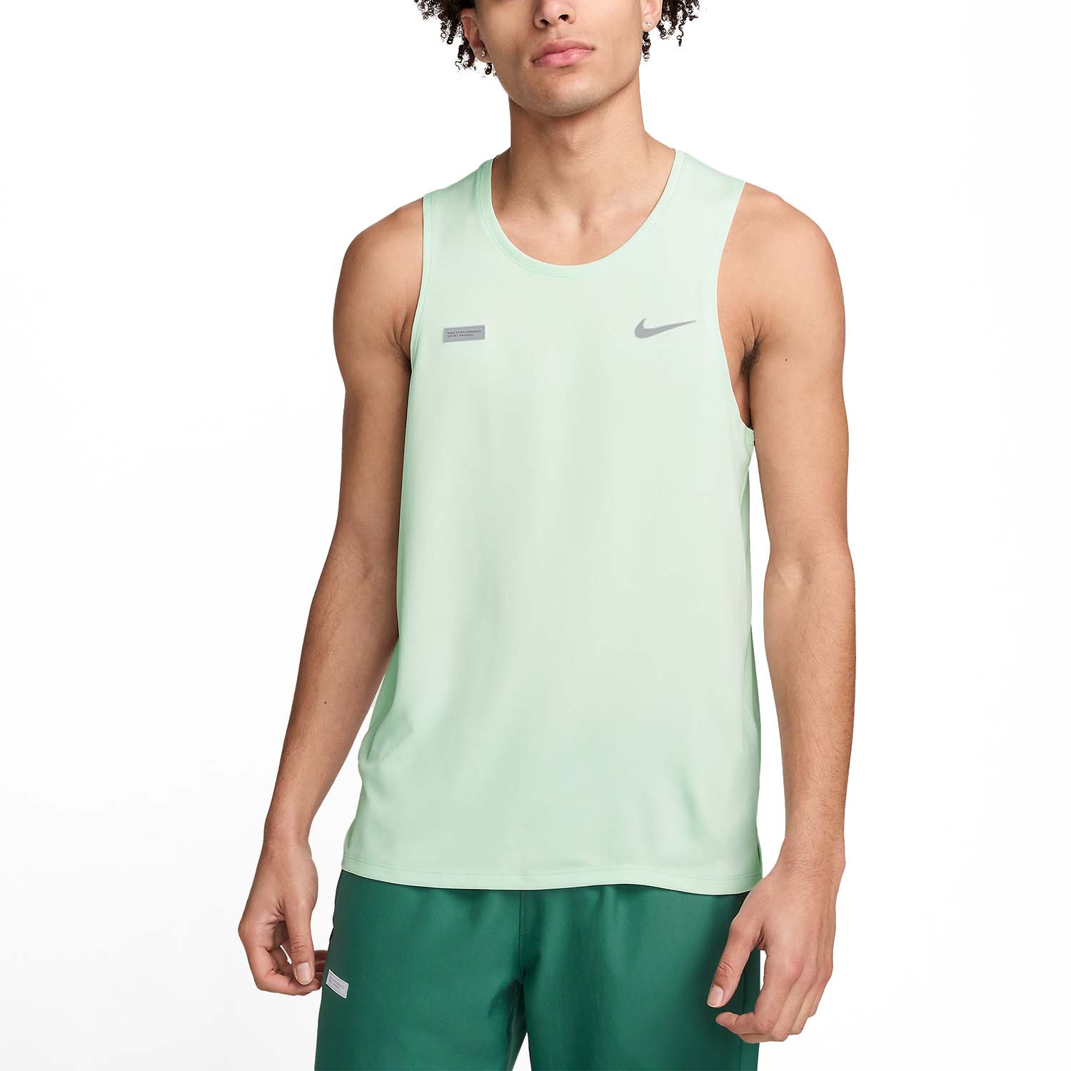 Nike Flash Miler Canotta Barely Green/Reflective Silver