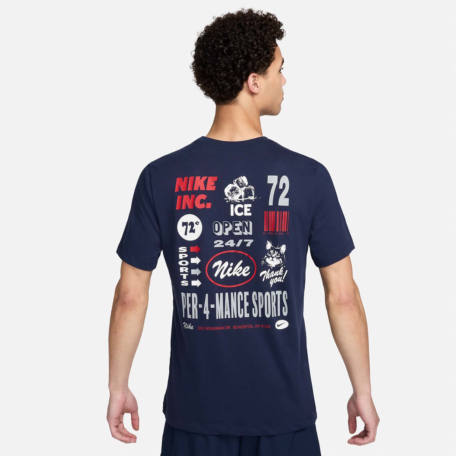 Nike Dri-FIT 3MO Maglietta Obsidian