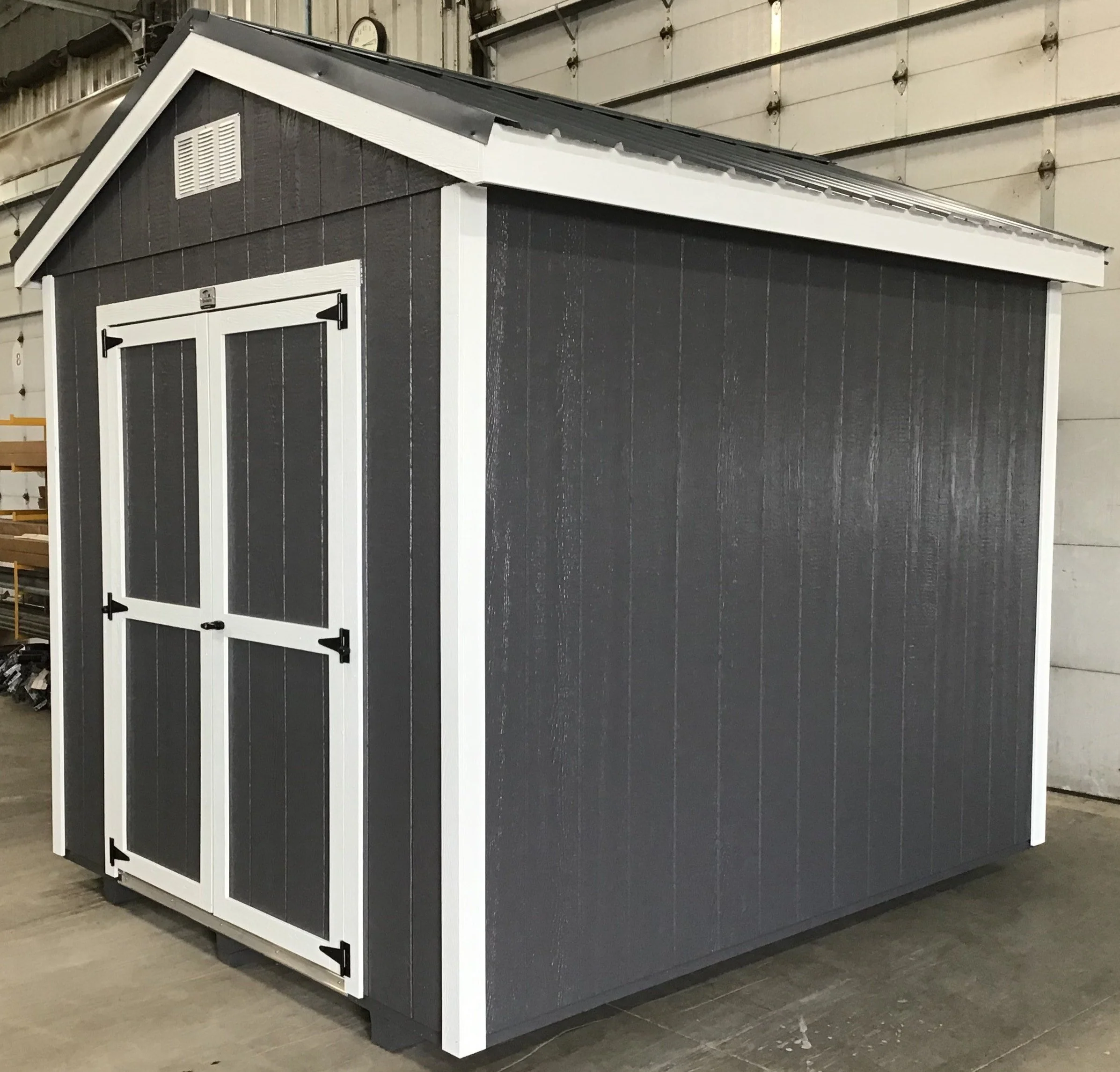 08X10 Utility Ranch Wood Panel Shed