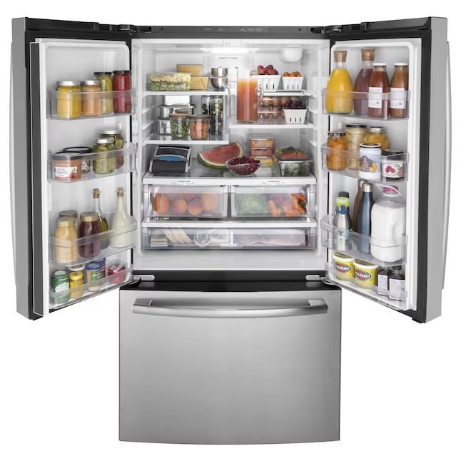 GE 27-cu ft French Door Refrigerator with Ice Maker (Fingerprint-resistant Stainless Steel) ENERGY STAR