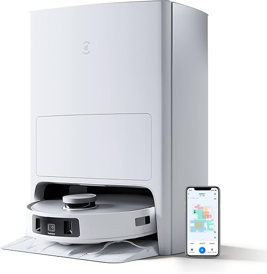 ECOVACS T20 OMNI | 6000Pa, 9mm Auto-Mop Lift, All-in-One, 55Deg Hot Water Washing, Auto-Empty, Auto-Clean