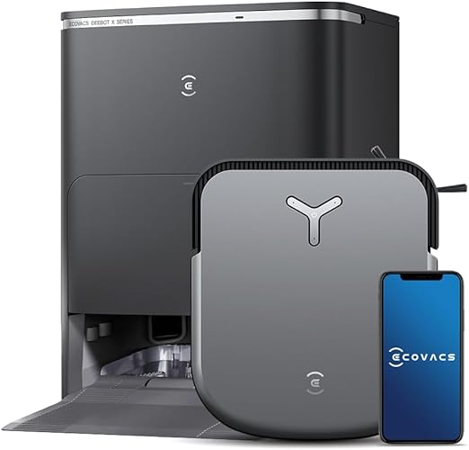 ECOVACS DEEBOT X2 OMNI | 8000pa,15mm Auto Mop Lifting, Auto Empty, 55°C Hot Water Washing, Hot Air Drying