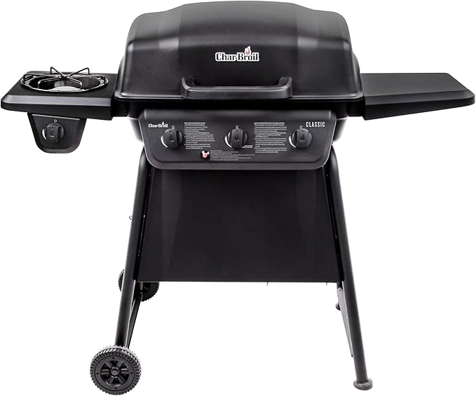 Char-Broil Classic 360 3-Burner Liquid Propane Gas Grill with Side Burner