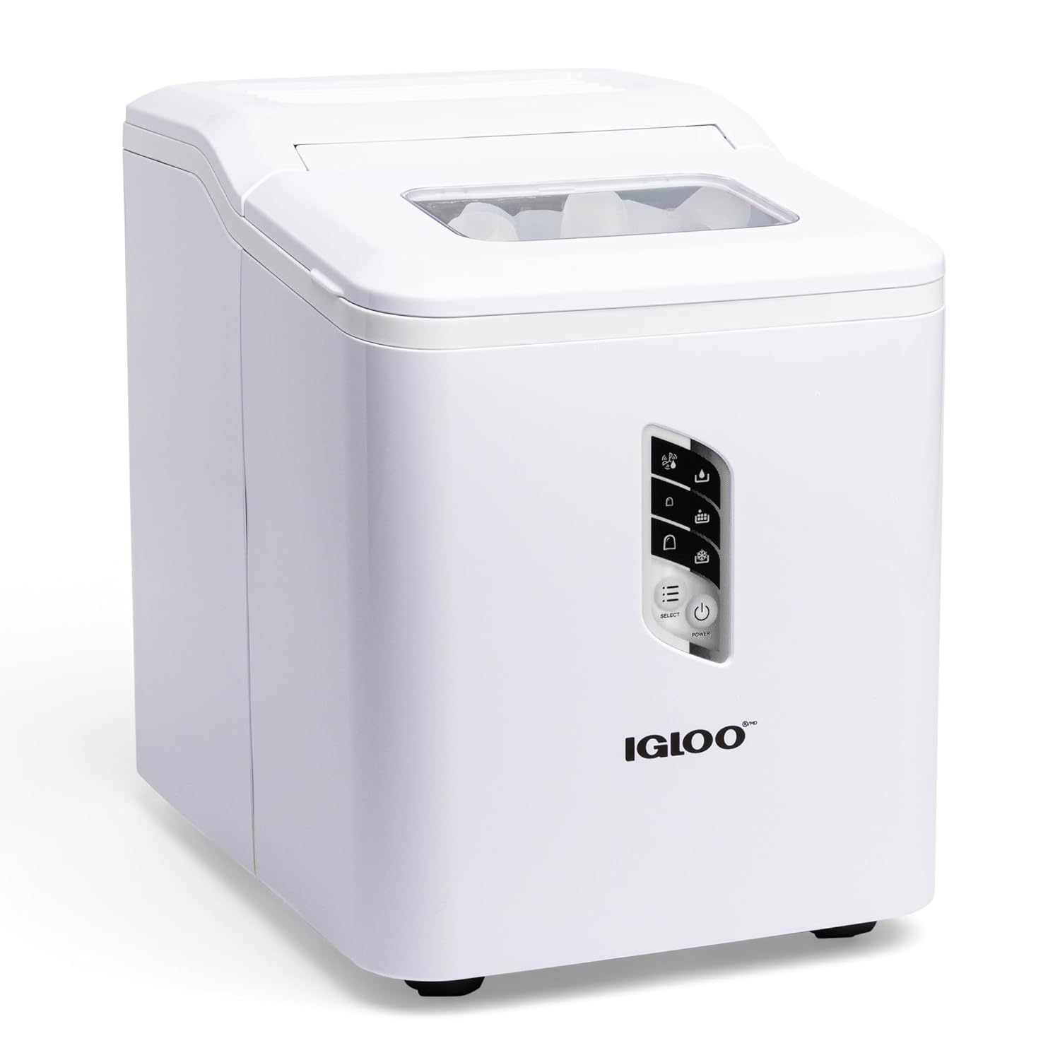 Igloo ICEB26WH 26-Pound Automatic Portable Countertop Ice Maker Machine - White