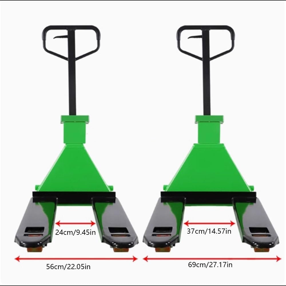 Pallet Jack Scale Forklift Weighing Hydraulic Forklift 2000kg Manual Pallet Truck Cargo Carrier Transporter with Printing Weight Scale Industrial Pallet Jack Truck