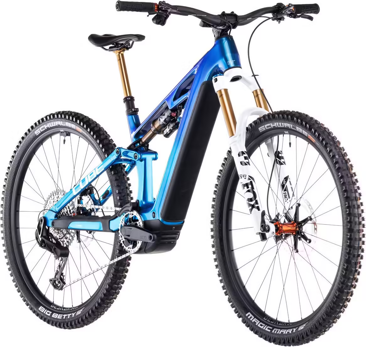 Cube Stereo Hybrid One44 HPC AT 800 Electric Full Suspension MTB Sram X0 Eagle AXS 12S 800 Wh 29