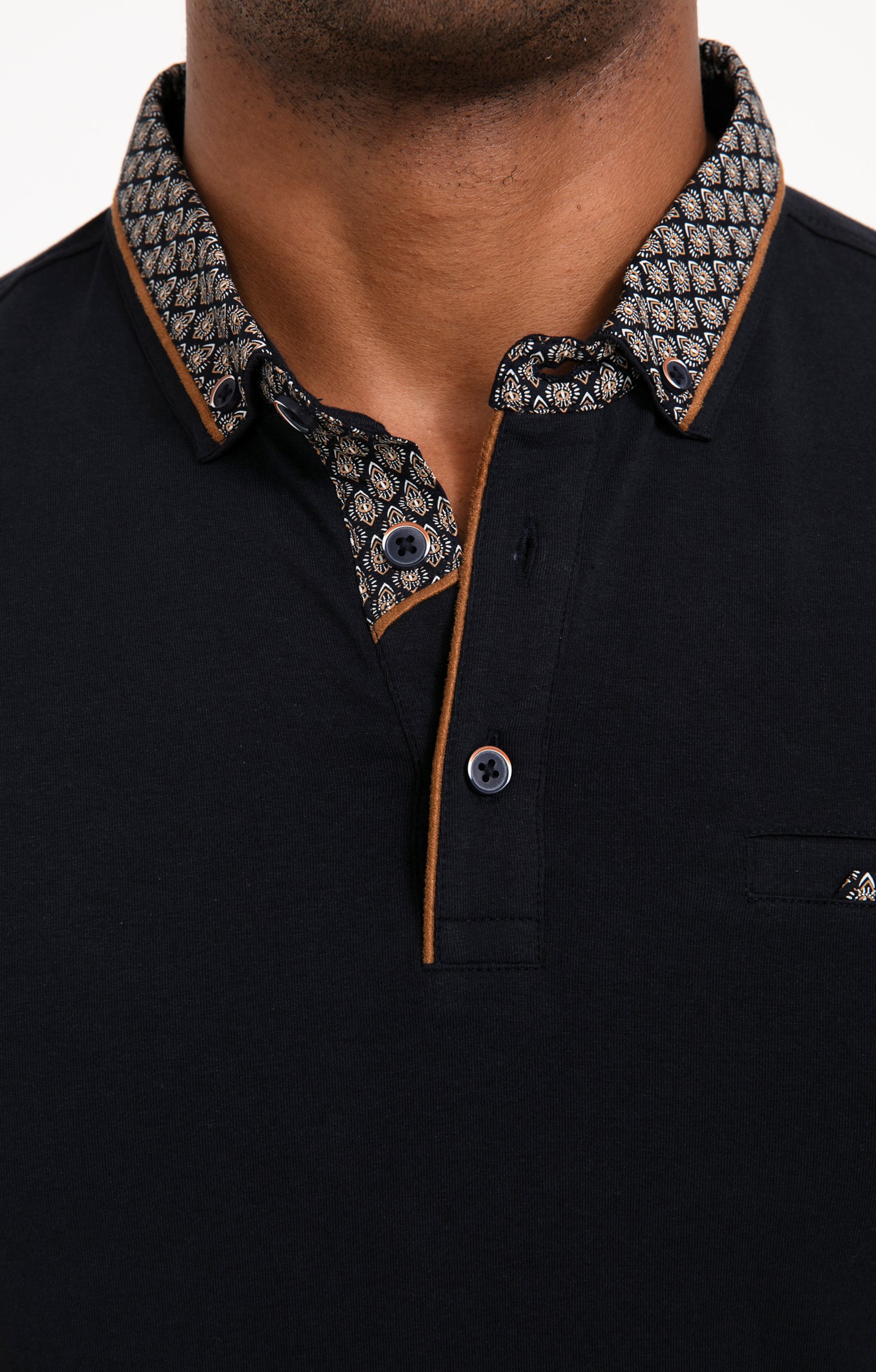 Polo manches longues New Dot - MARINE