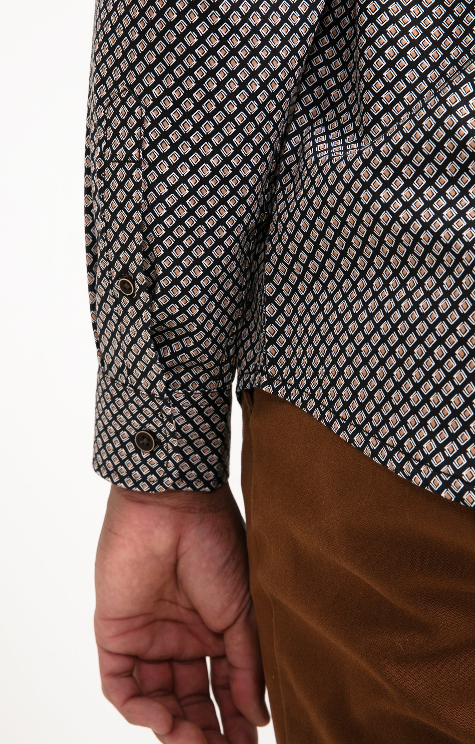 Chemise imprimée SQUARRY - NOIR