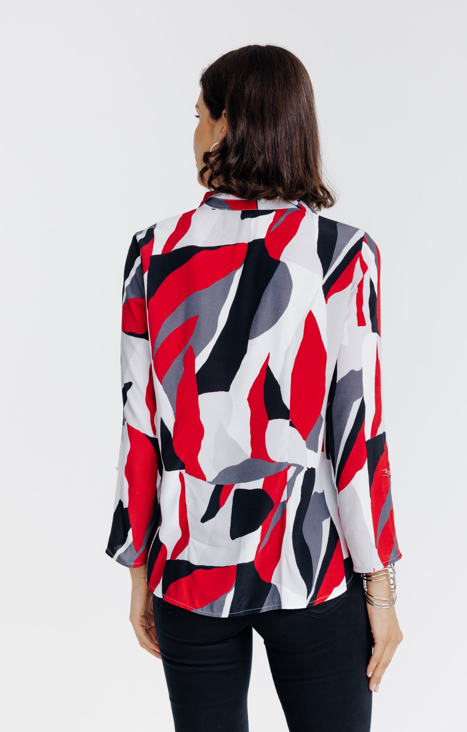 Chemise imprimée graphique  - ÉCRU