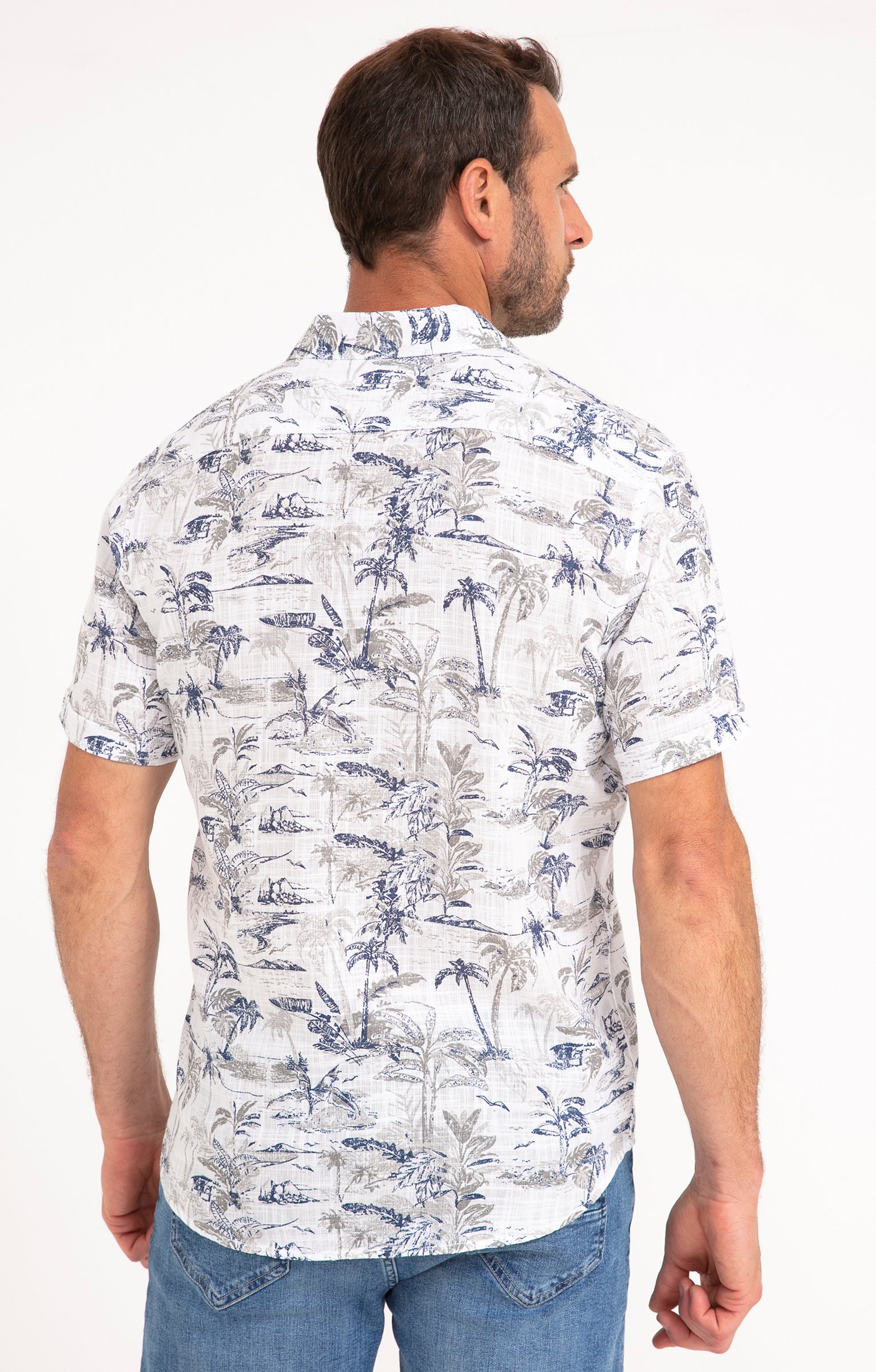 Chemise manches courtes COSTA WHITE - BLANC