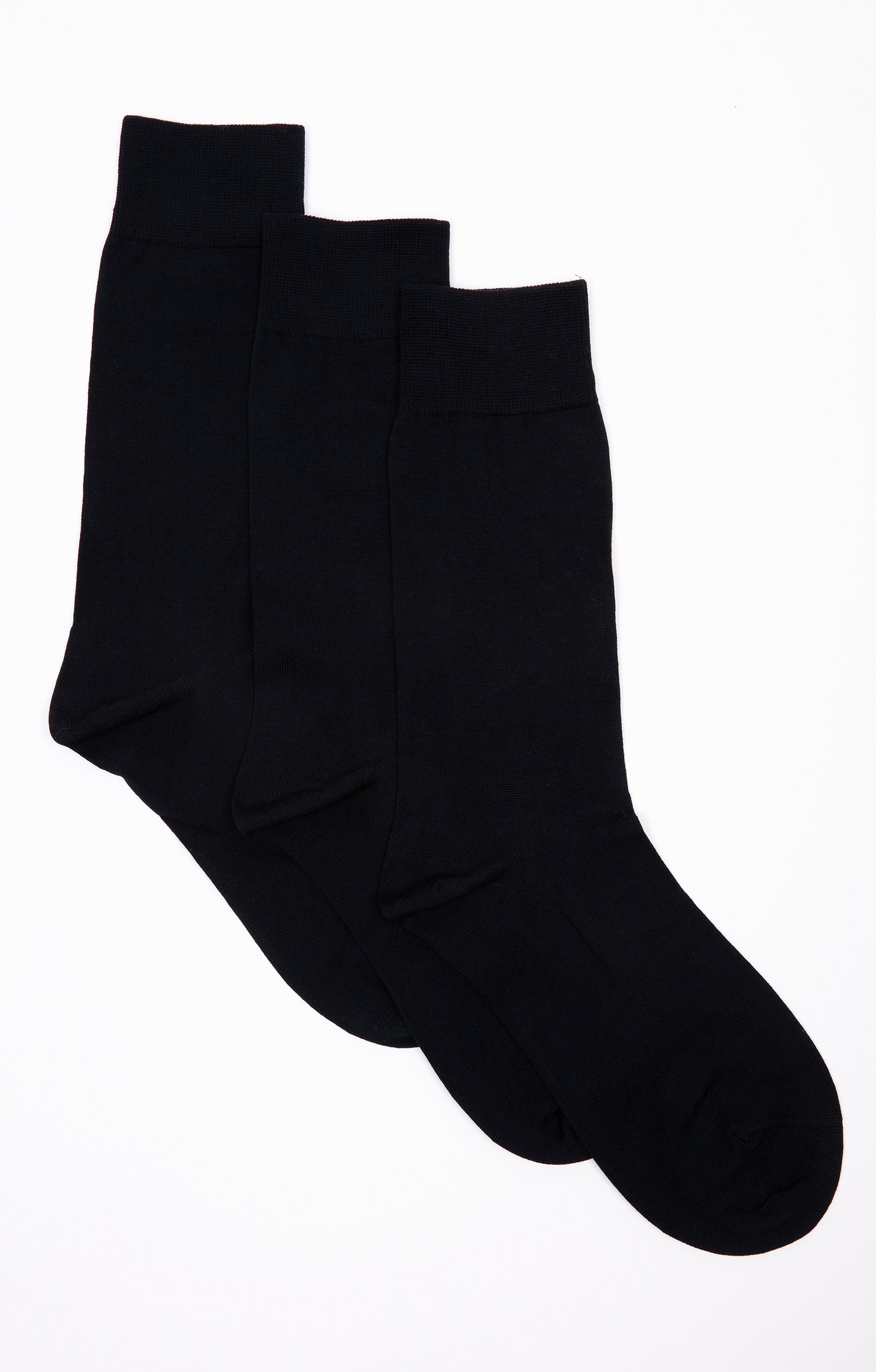 Lot 3 paires de chaussettes mercerisées - MARINE