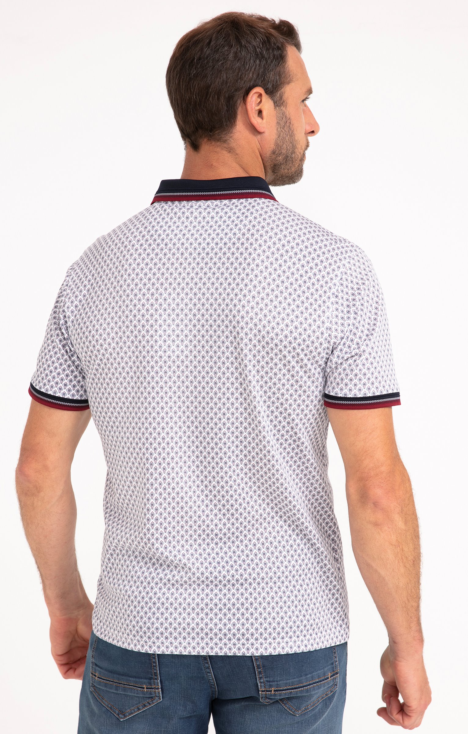 Polo manches courtes Barca - BLANC