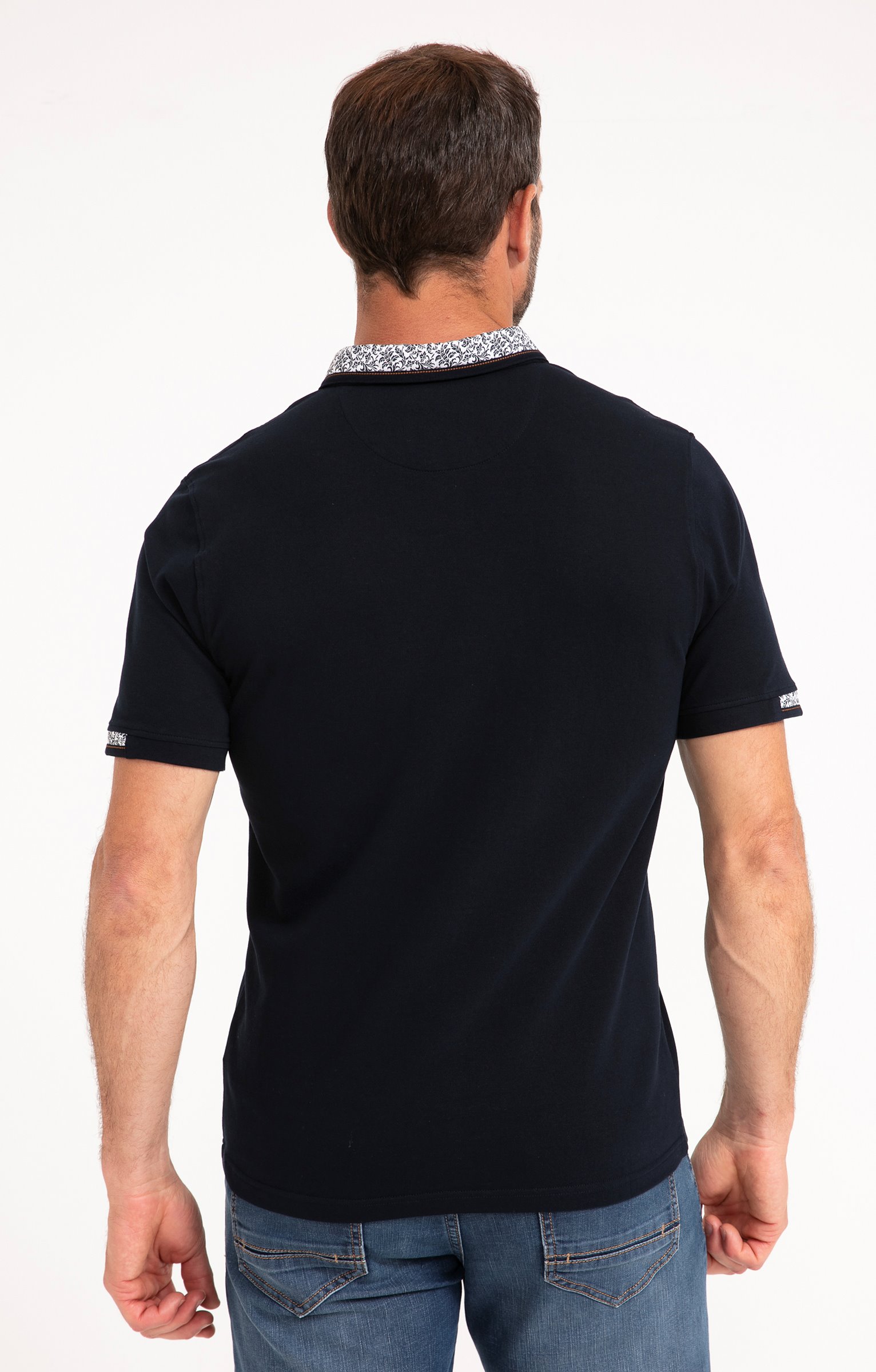 Polo manches courtes Romantique - MARINE