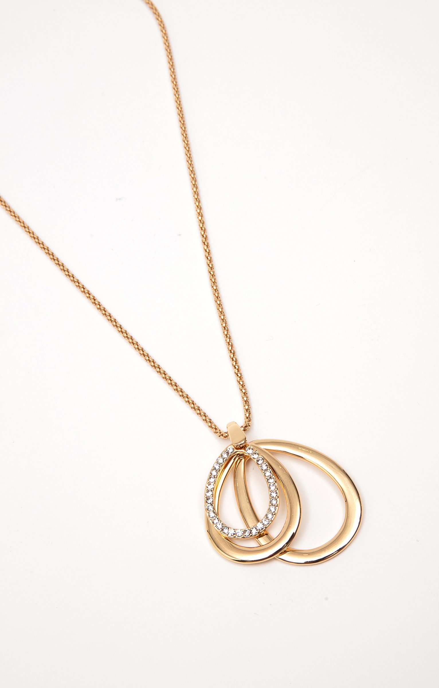 Ras de cou pendentif 3 anneaux - OR