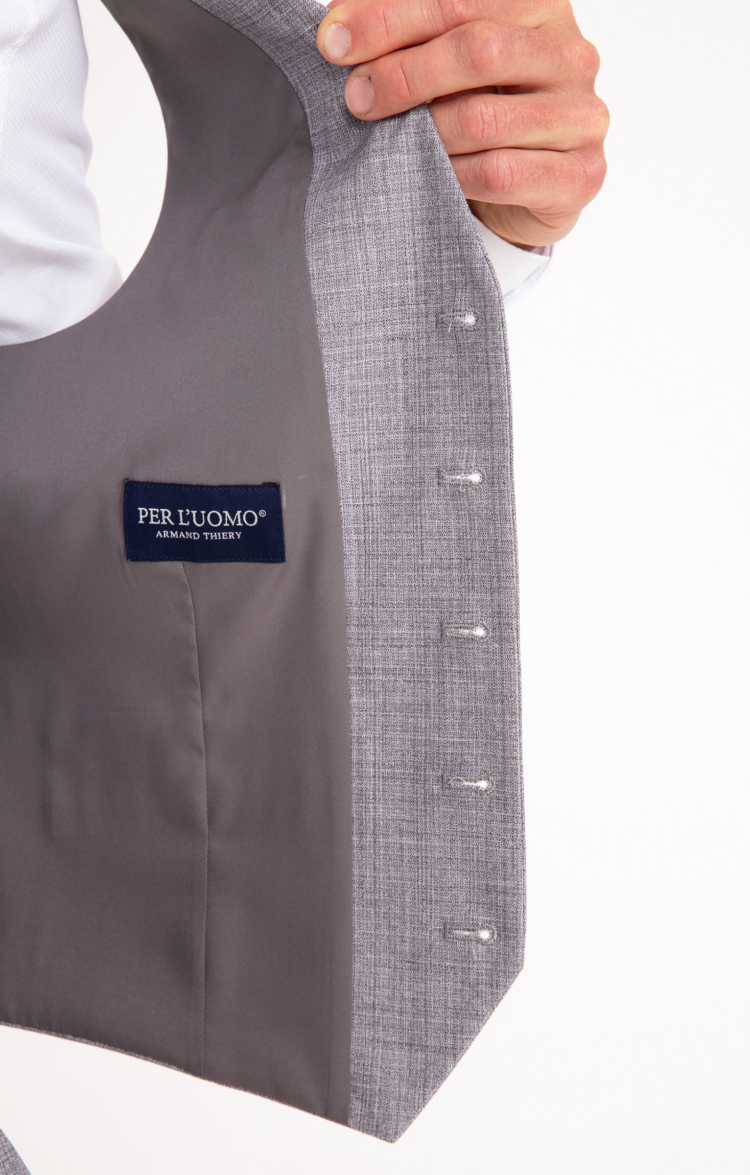 Gilet de costume Granito - GRIS CLAIR