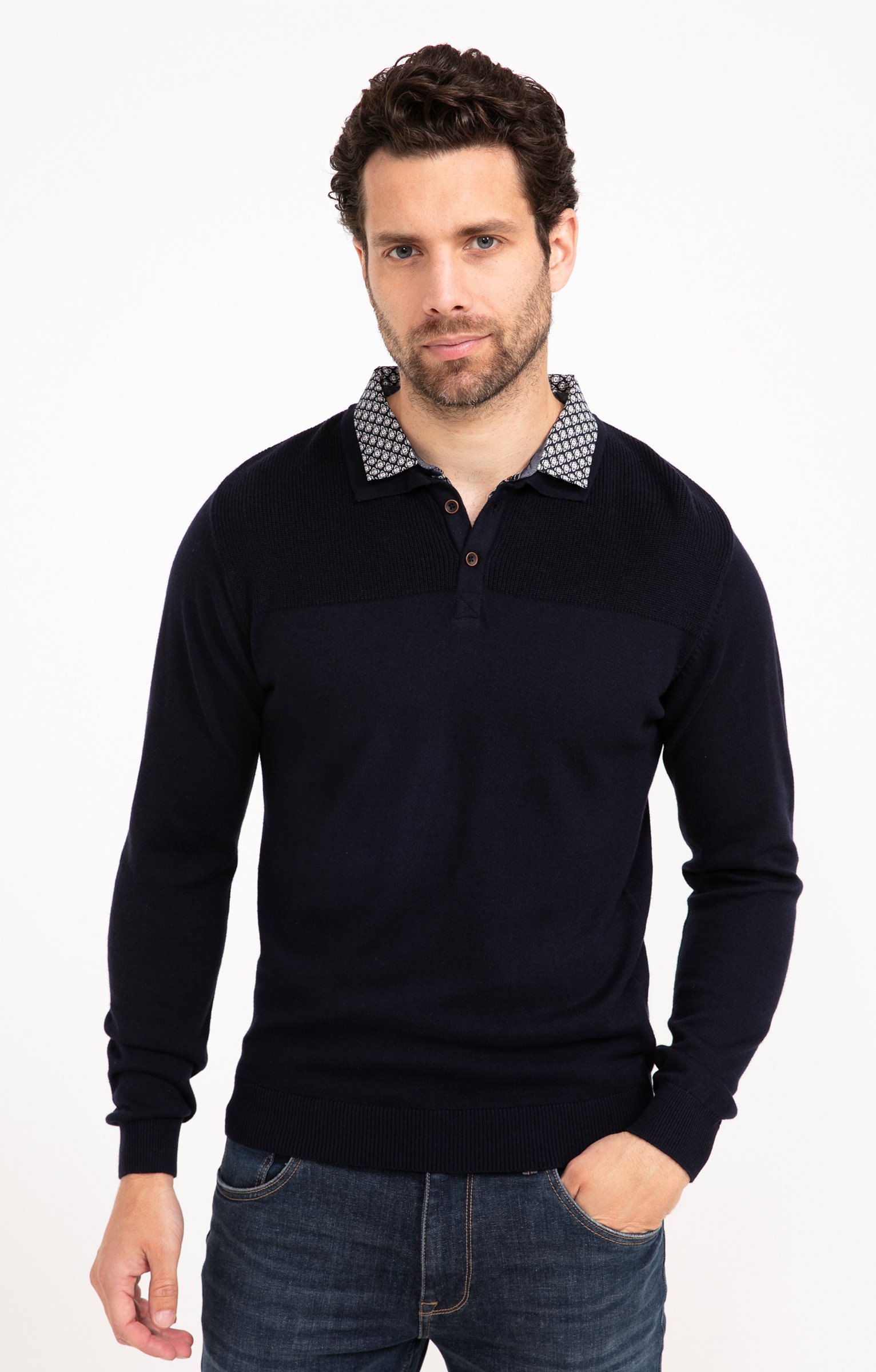Pull uni col polo - MARINE
