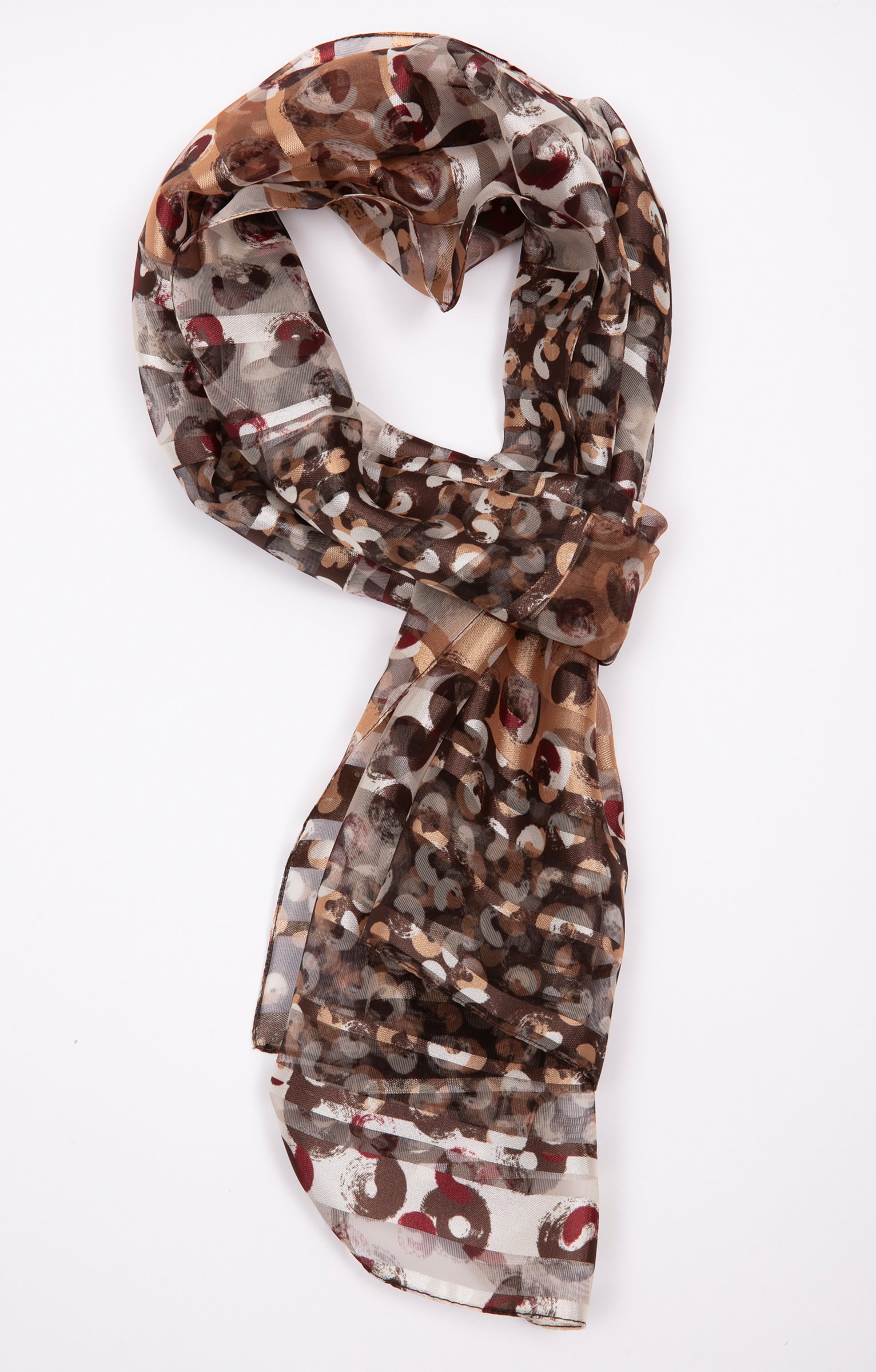 Petit foulard avec bande satin - CAMEL