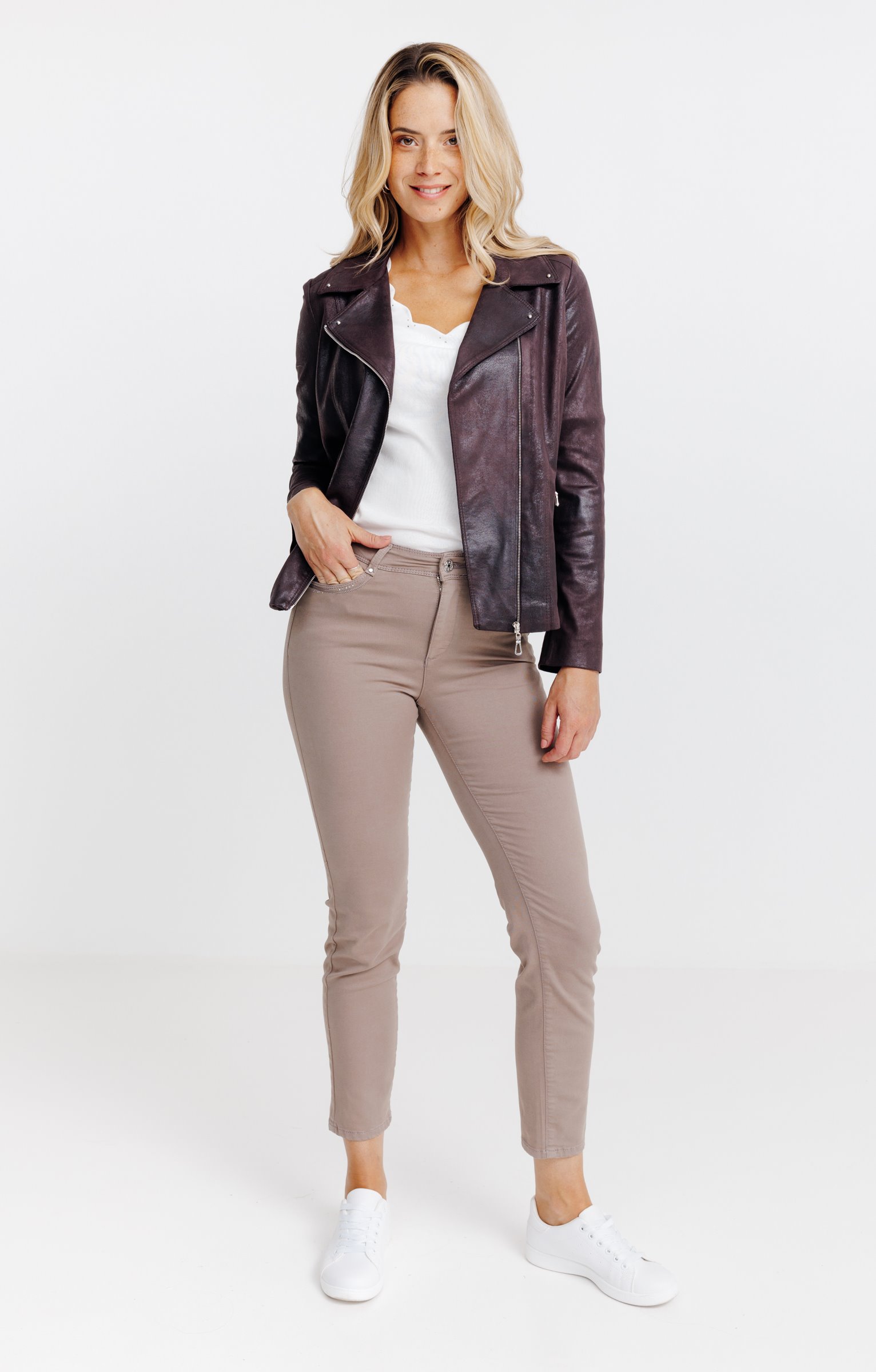 Blouson biker - CHOCOLAT