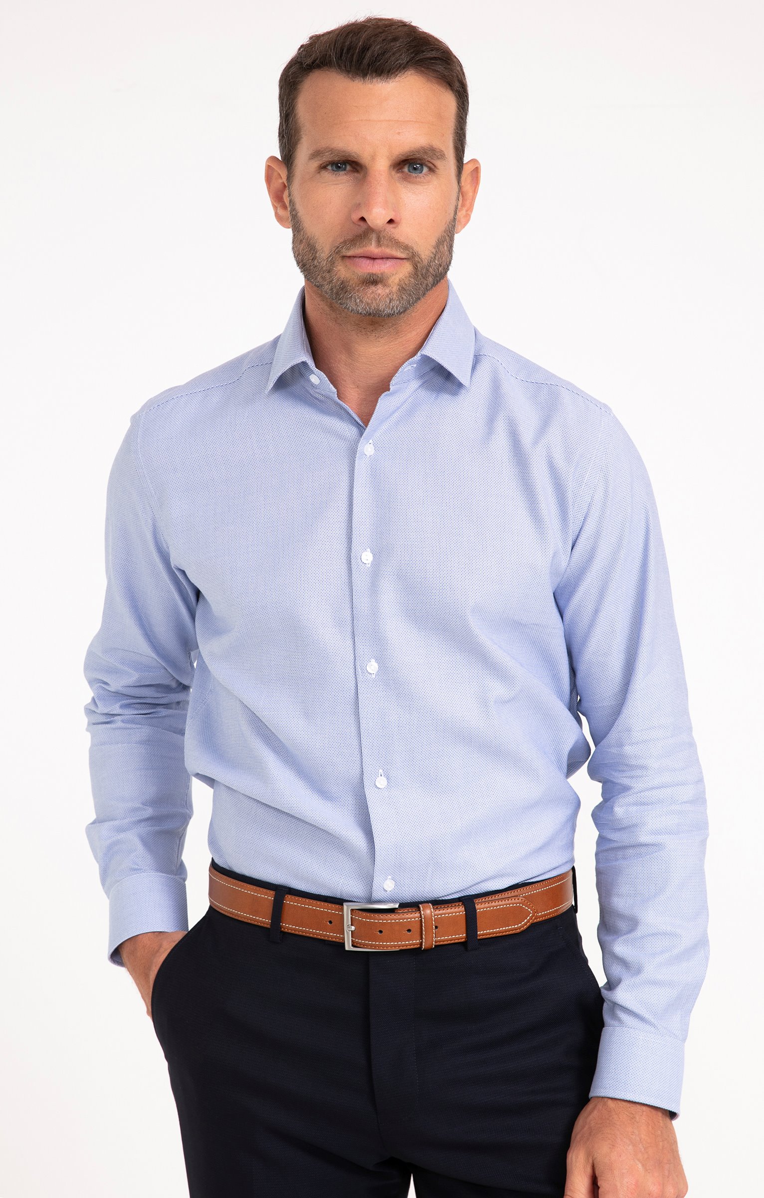 Chemise NAVYNET coupe regular - BLEU