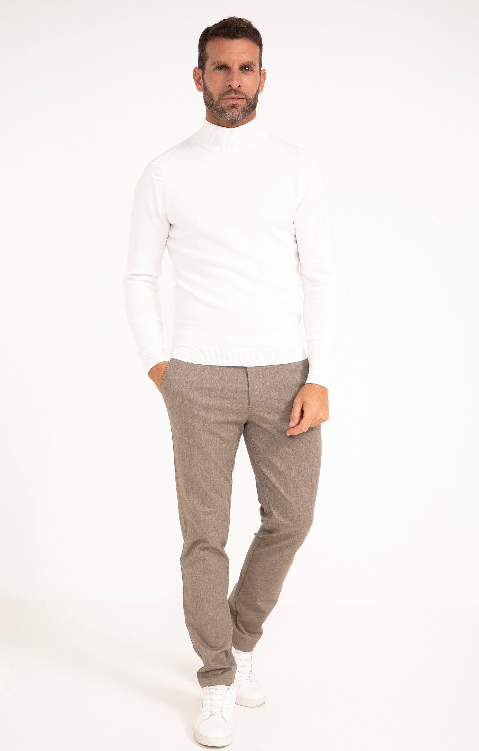 Pantalon chino Brandon - BEIGE