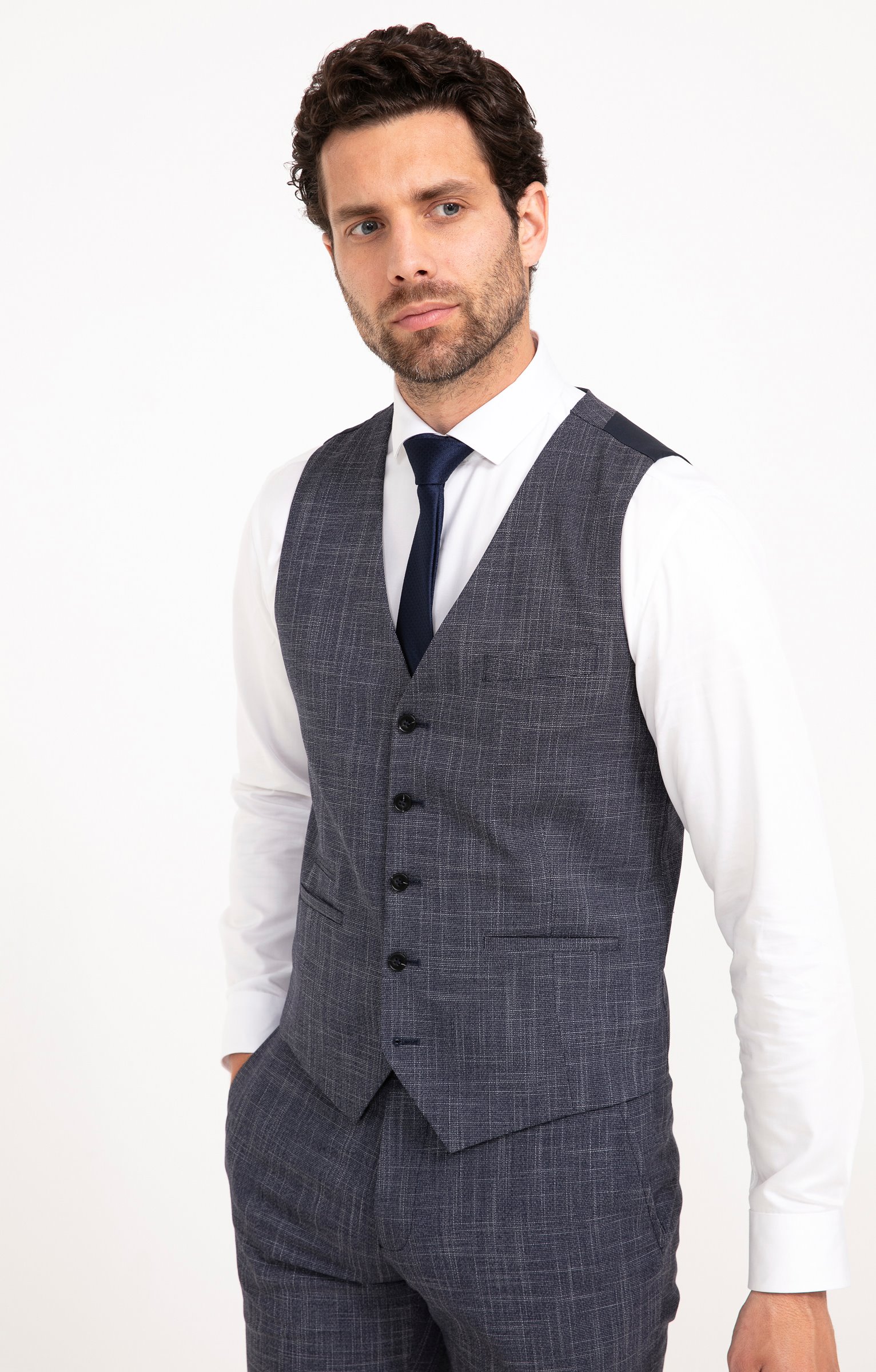 Gilet de costume Sfocato - MARINE