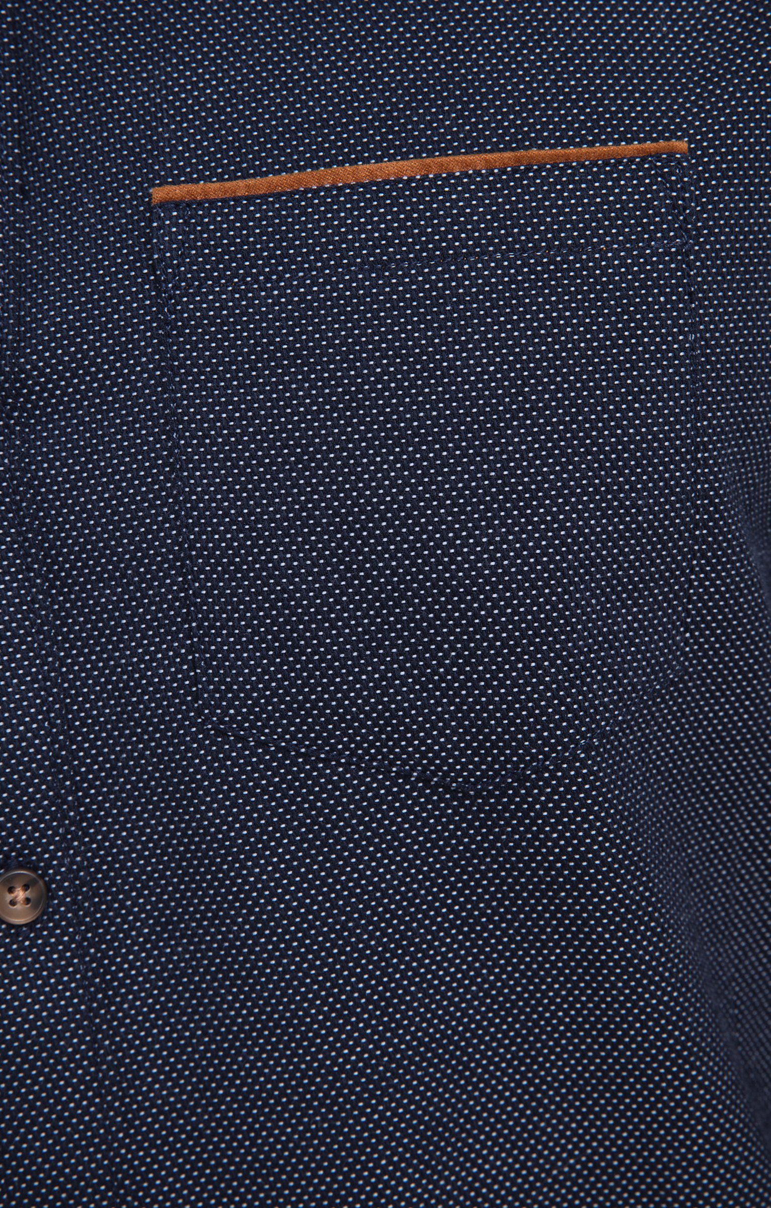 Chemise unie texturée - MARINE