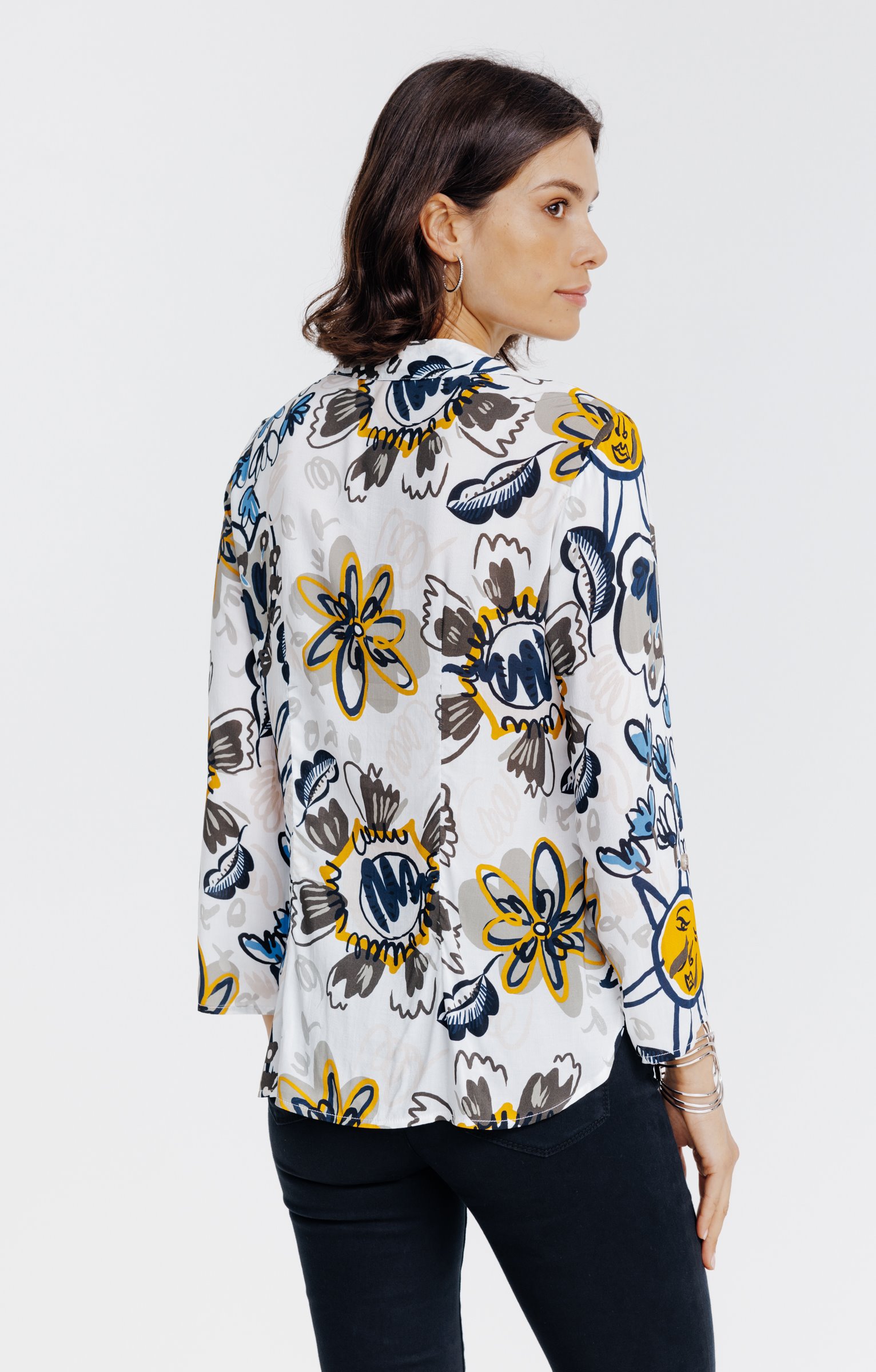 Chemise imprimée ludique  - ÉCRU