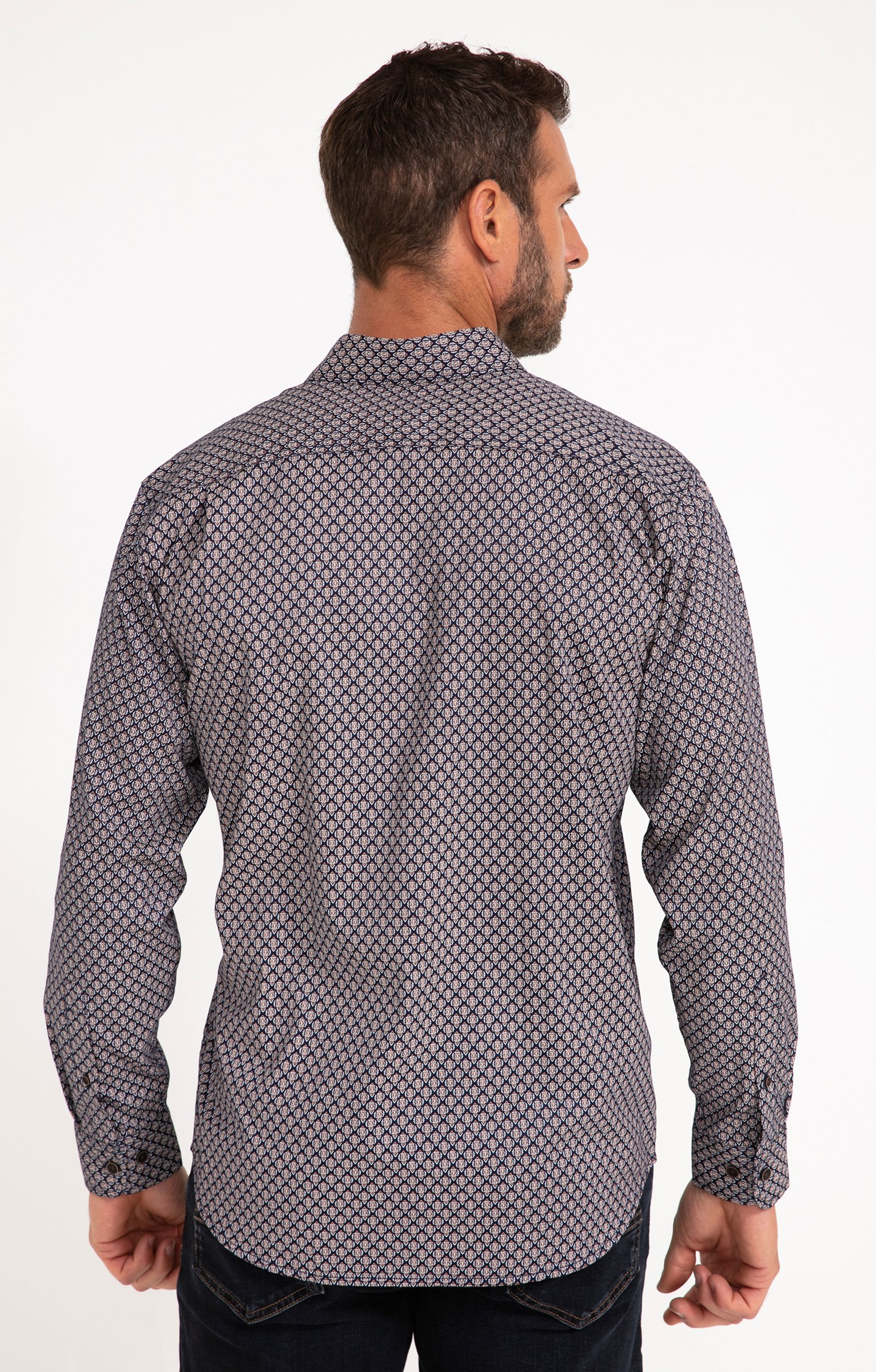 Chemise manches longues BARCA - MARINE