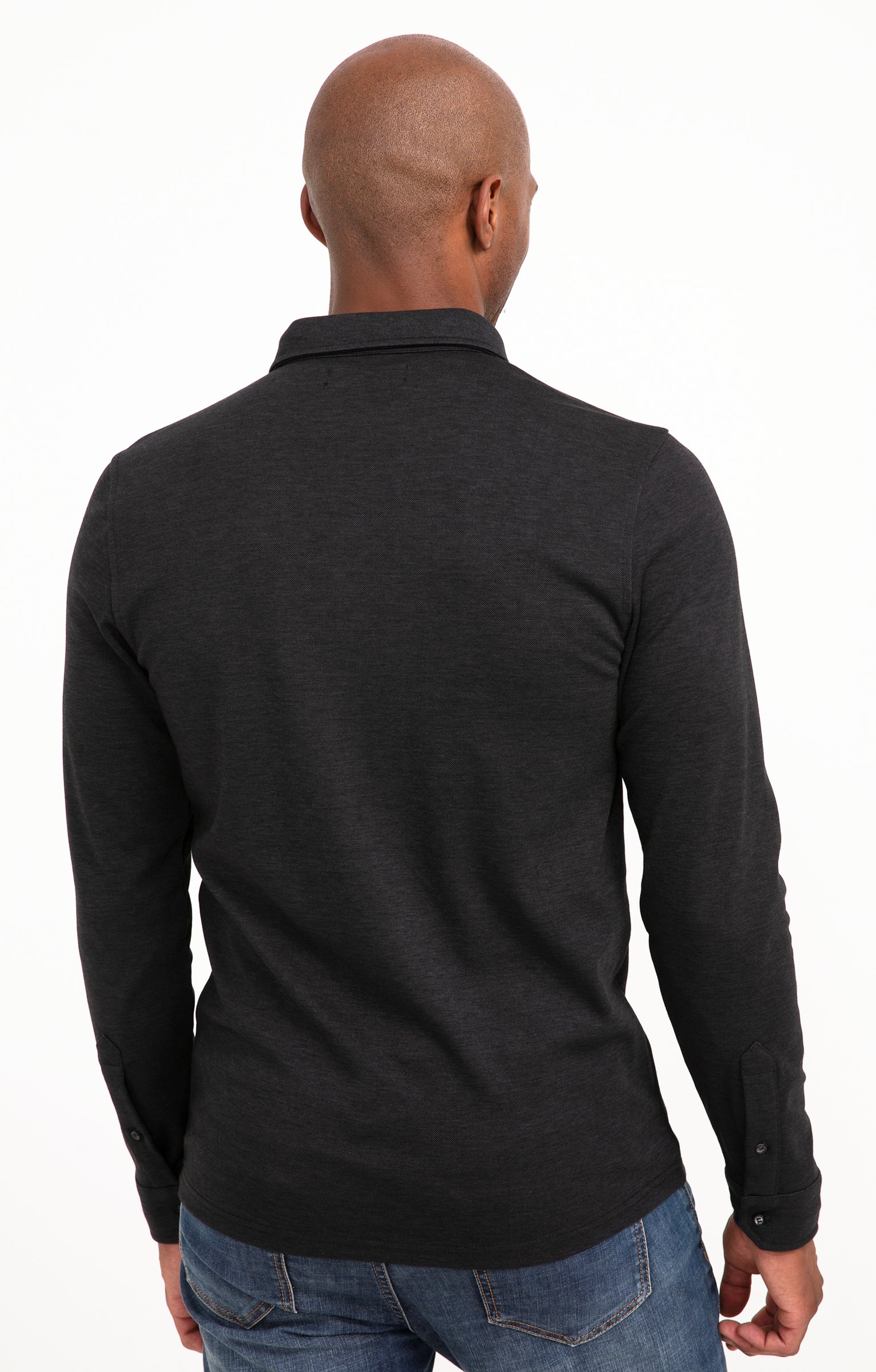 Polo manches longues Sheldon - ANTHRACITE