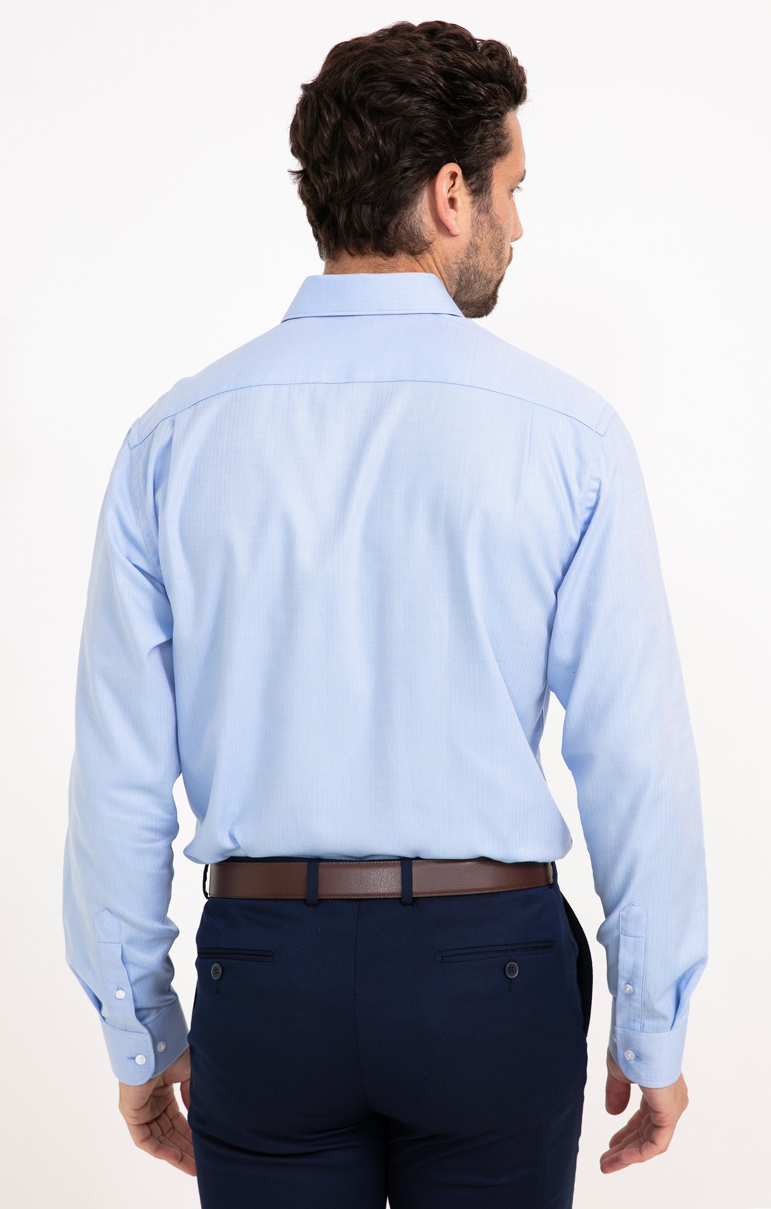 Chemise CHEVRON BLUE coupe confort - BLEU